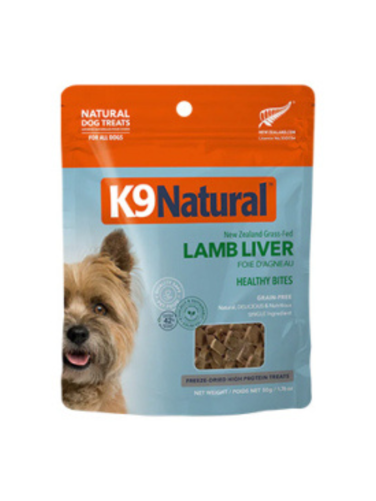 K9 NATURAL - Morceaux lyophilisés à base de foie d'agneau