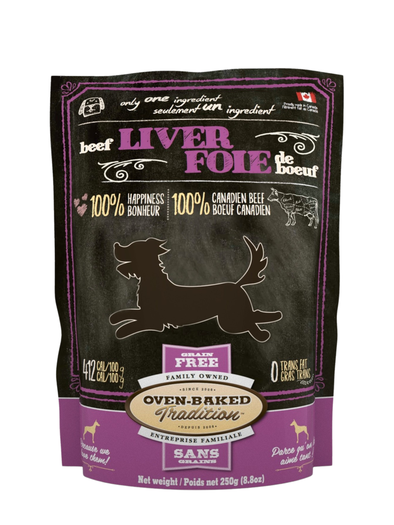 Obt - Gâteries Sans Grains, Foie De Boeuf Déshydraté Pour Chien. Bêtes Gourmandes, spécialiste en nourriture et produits pour chien et chat en ligne et en magasin à Québec.