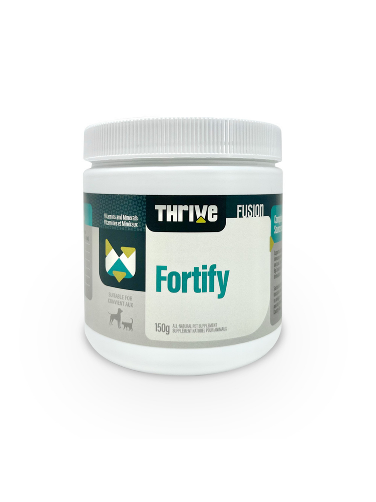 THRIVE - Thrive Fortify - 150g. Bêtes Gourmandes, boutique spécialisée alimentation, éducation et sports pour chiens à Québec.