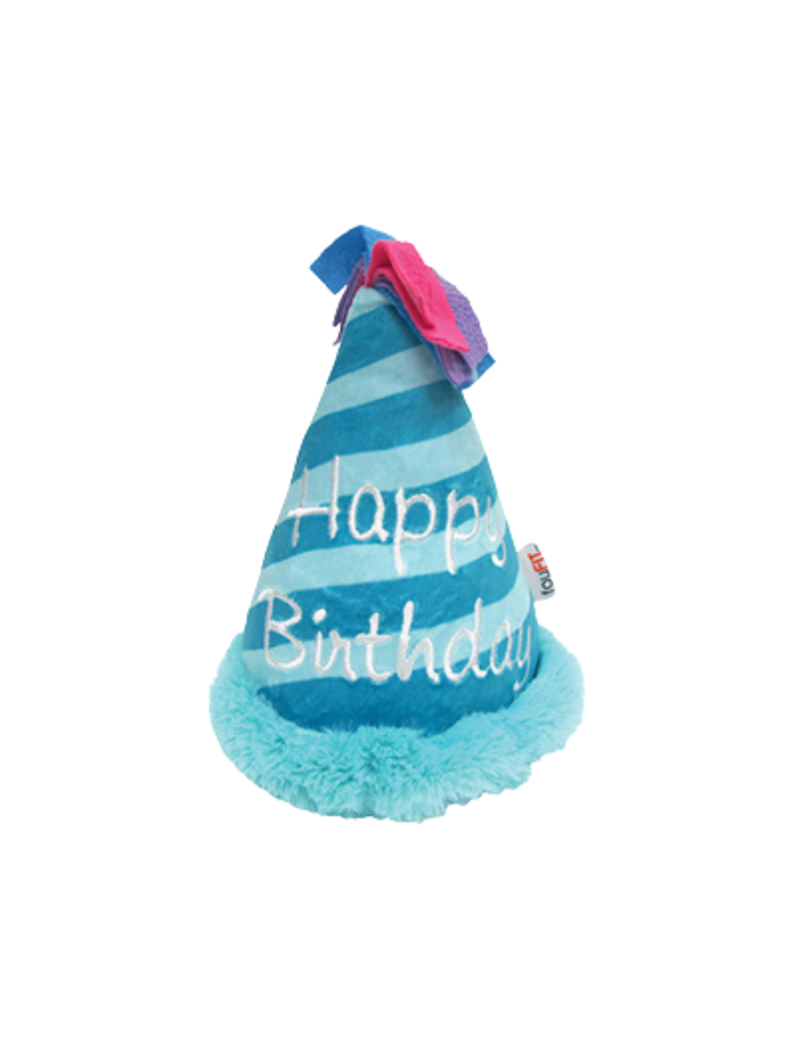 FFB - Peluche chapeau de fête. Bêtes Gourmandes, boutique spécialisée alimentation, éducation et sports pour chiens à Québec.