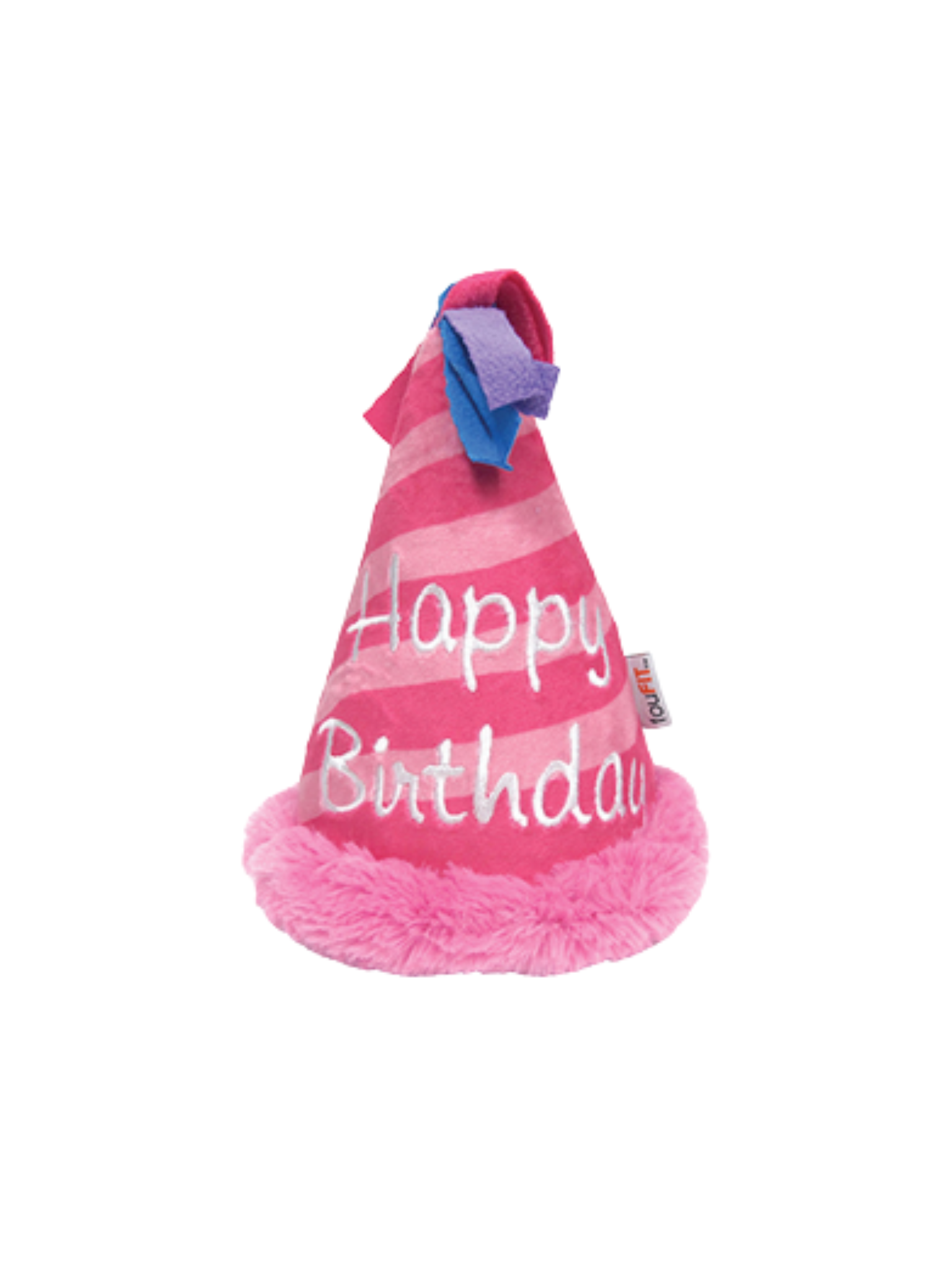 FFB - Peluche chapeau de fête. Bêtes Gourmandes, boutique spécialisée alimentation, éducation et sports pour chiens à Québec.