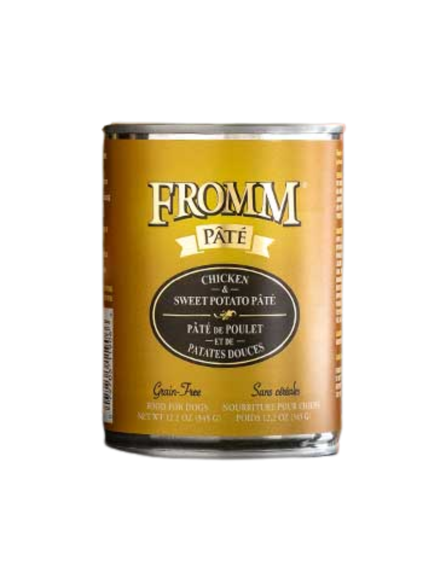 FROMM - Pâté de poulet et patate douce 345 g. Bêtes Gourmandes, boutique spécialisée alimentation, éducation et sports pour chien à Québec.