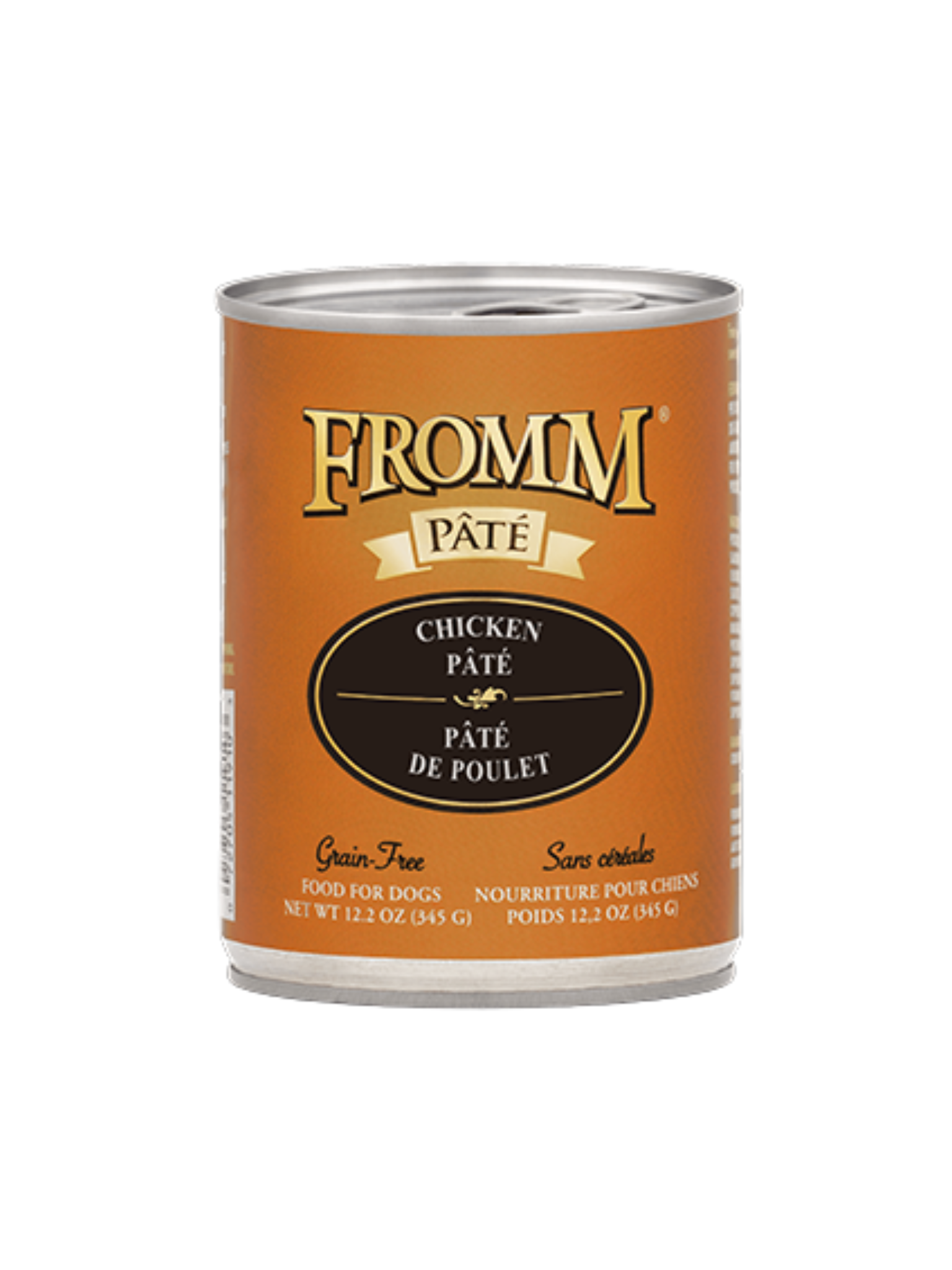 FROMM - Pâté de poulet 345 g. Bêtes Gourmandes, boutique spécialisée alimentation, éducation et sports pour chien à Québec.

