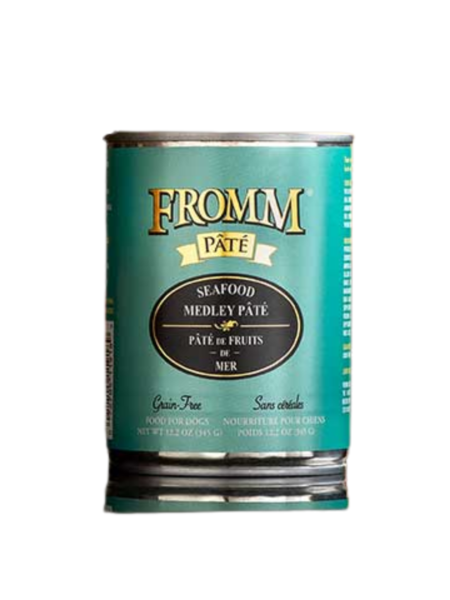 FROMM - Pâté de fruits de mer 345 g. Bêtes Gourmandes, boutique spécialisée alimentation, éducation et sports pour chien à Québec.