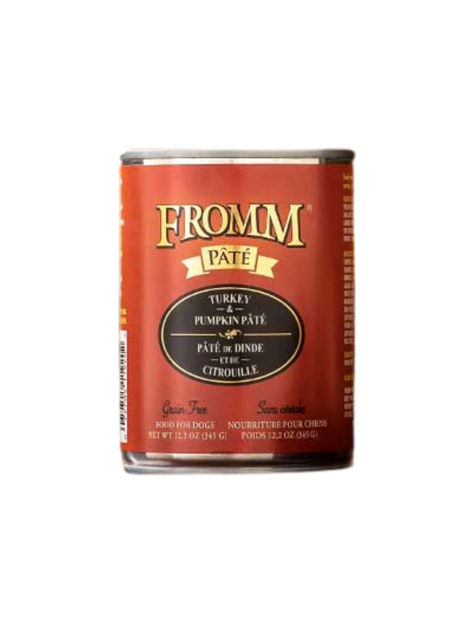 FROMM - Pâté de dinde et citrouille 345 g. Bêtes Gourmandes, boutique spécialisée alimentation, éducation et sports pour chien à Québec.
