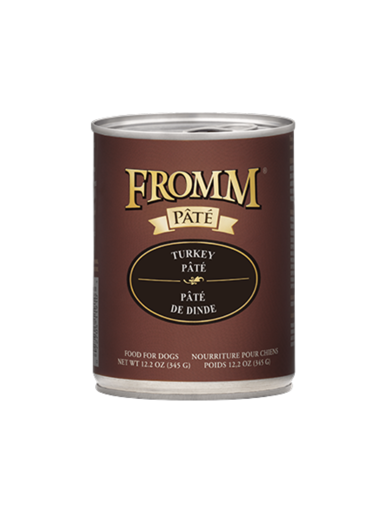 FROMM - Pâté de dinde 345 g. Bêtes Gourmandes, boutique spécialisée alimentation, éducation et sports pour chien à Québec.