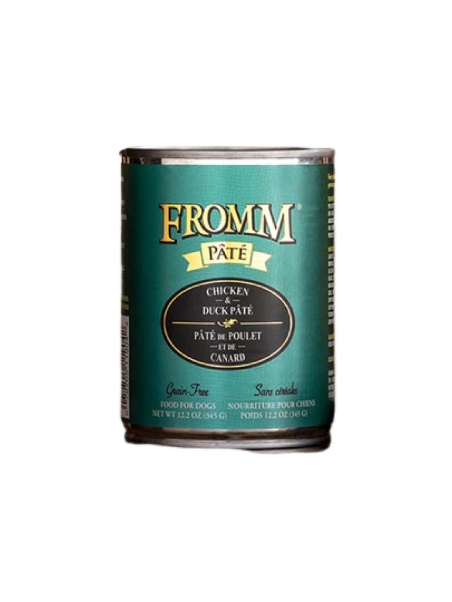FROMM - Pâté poulet et canard 345 g. Bêtes Gourmandes, boutique spécialisée alimentation, éducation et sports pour chien à Québec.