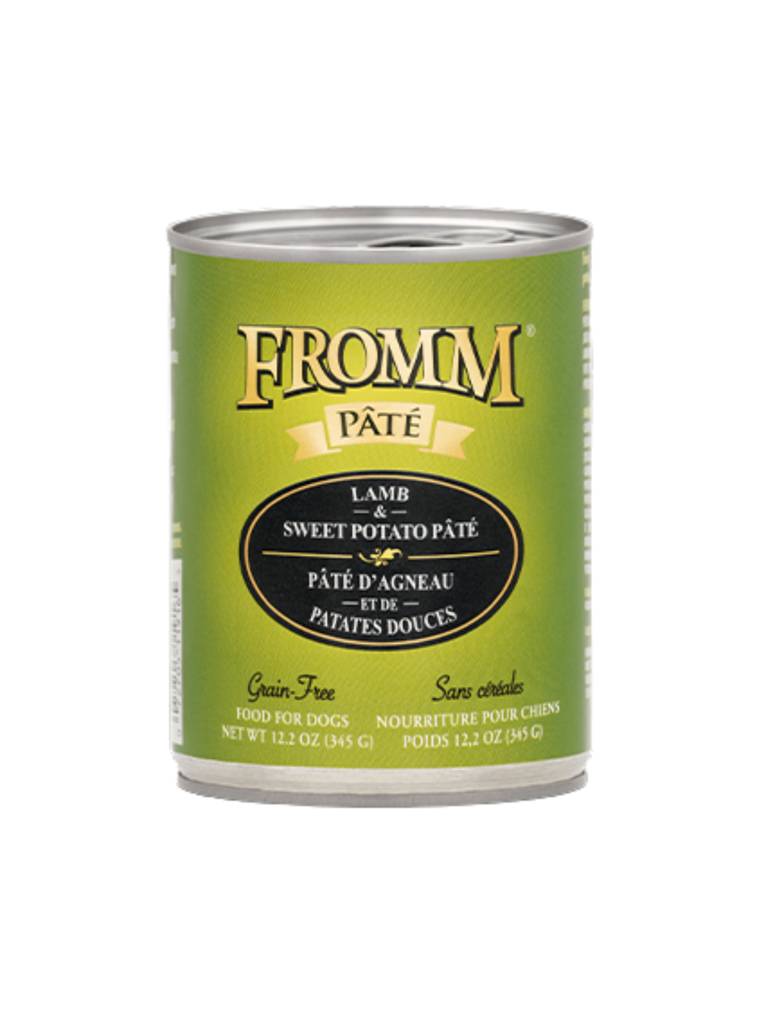 FROMM - Pâté d'agneau et patate douce 345 g. Bêtes Gourmandes, boutique spécialisée alimentation, éducation et sports pour chien à Québec.

