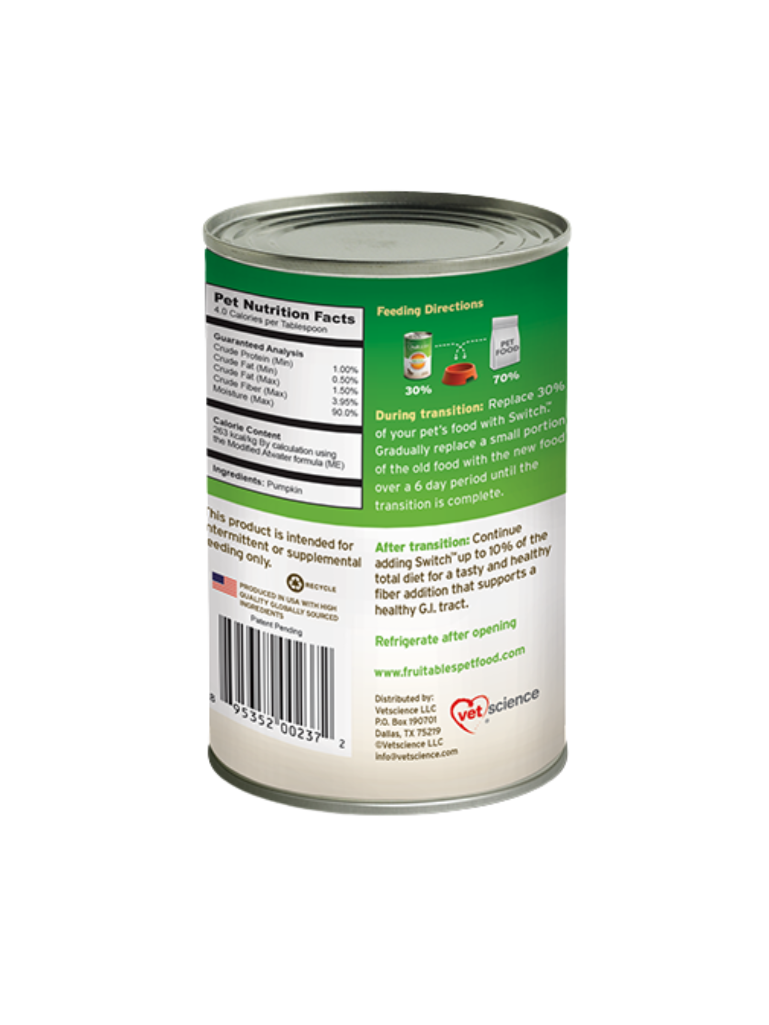 Fruitables - Supplément De Transition Alimentaire 15Oz. Bêtes Gourmandes, spécialiste en nourriture et produits pour chien et chat en ligne et en magasin à Québec.