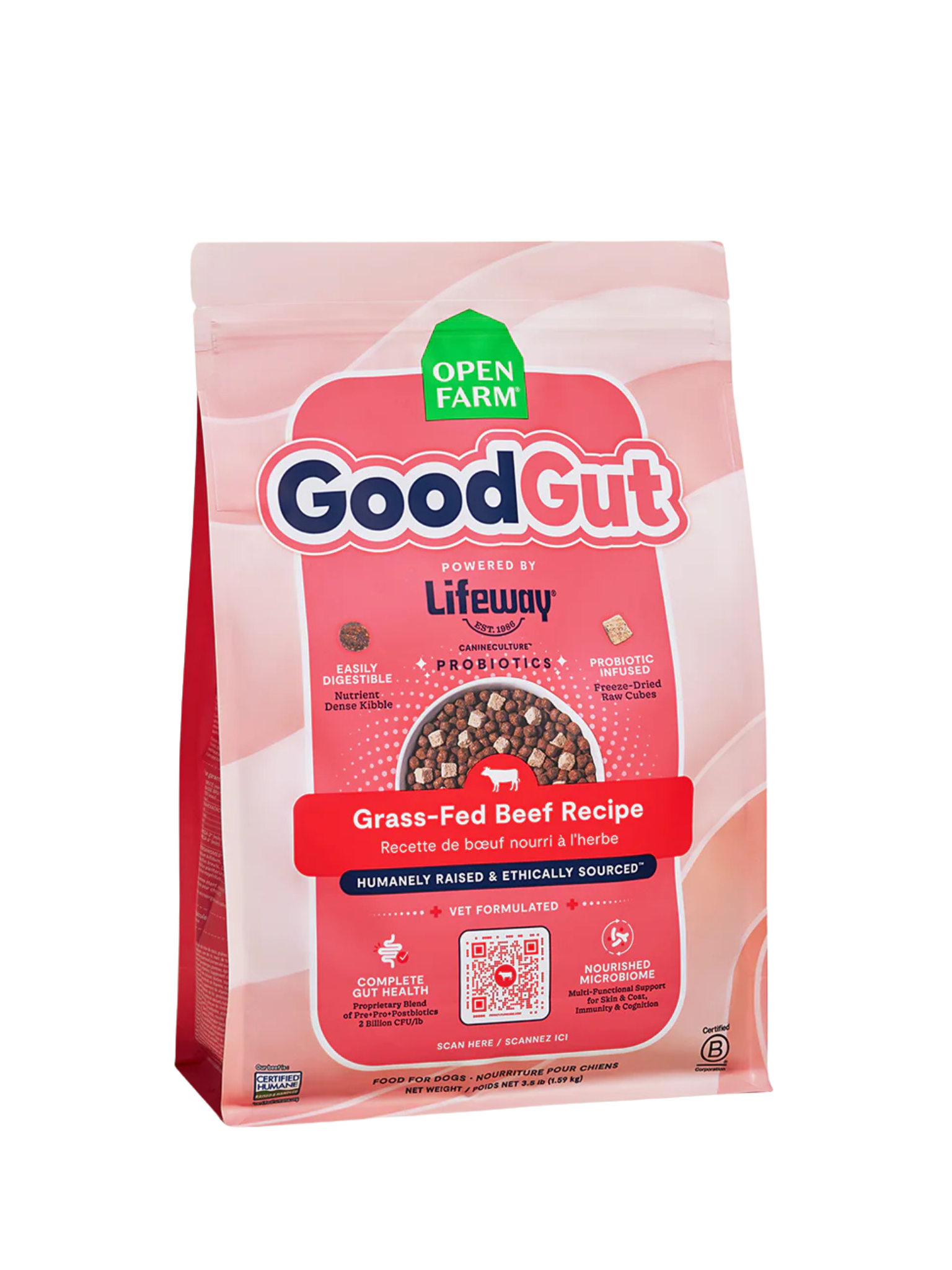 OPEN FARM - Good gut recette au boeuf nourrit à l'herbe