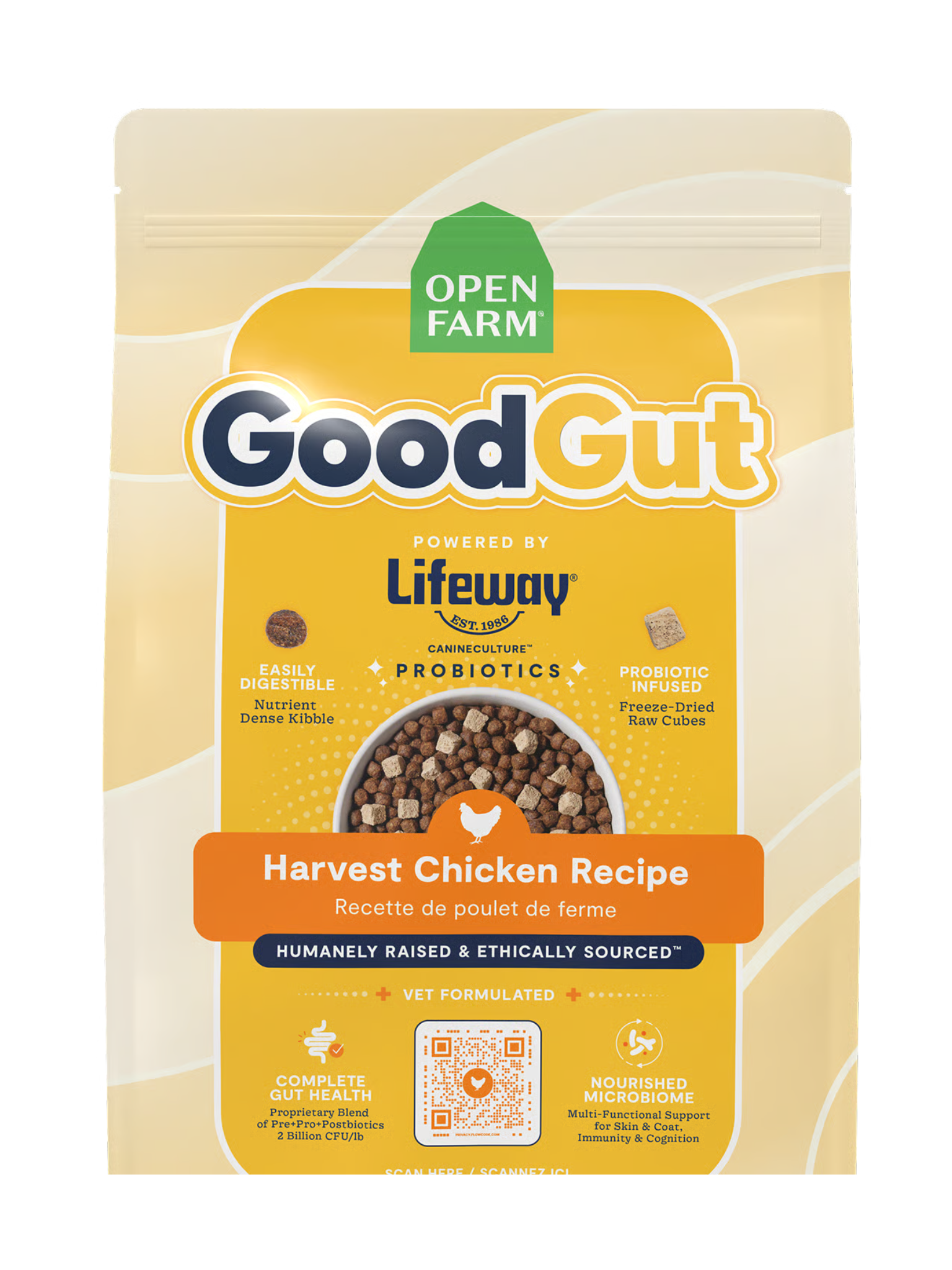 OPEN FARM - Good gut recette au poulet d'élevage