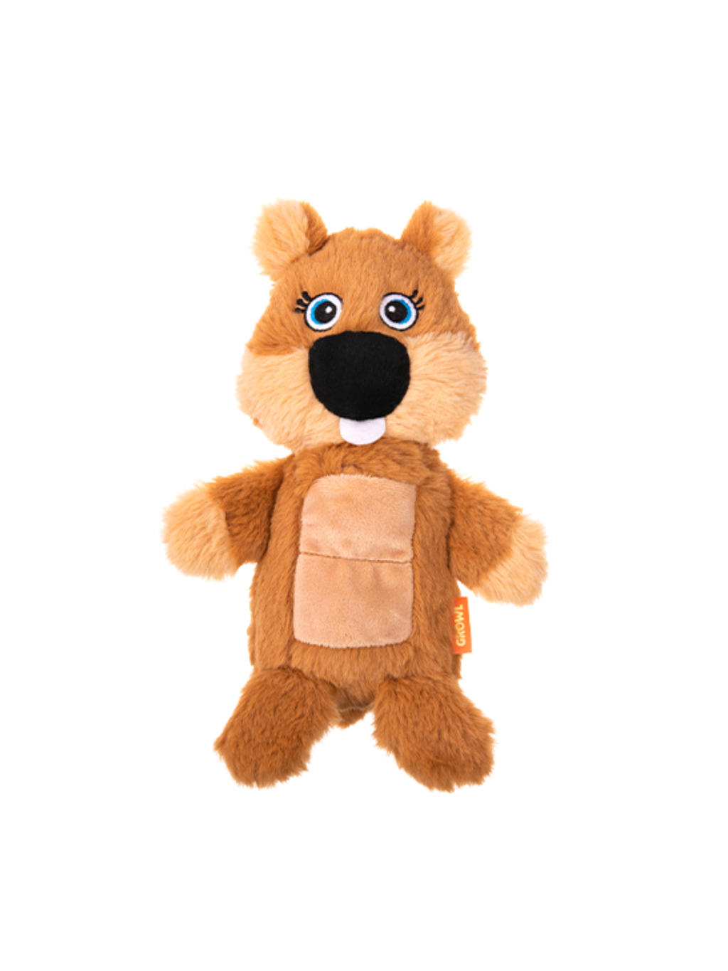 GROWL - Peluche belly boomerz. Bêtes Gourmandes, boutique spécialisée alimentation, éducation et sports pour chiens à Québec.