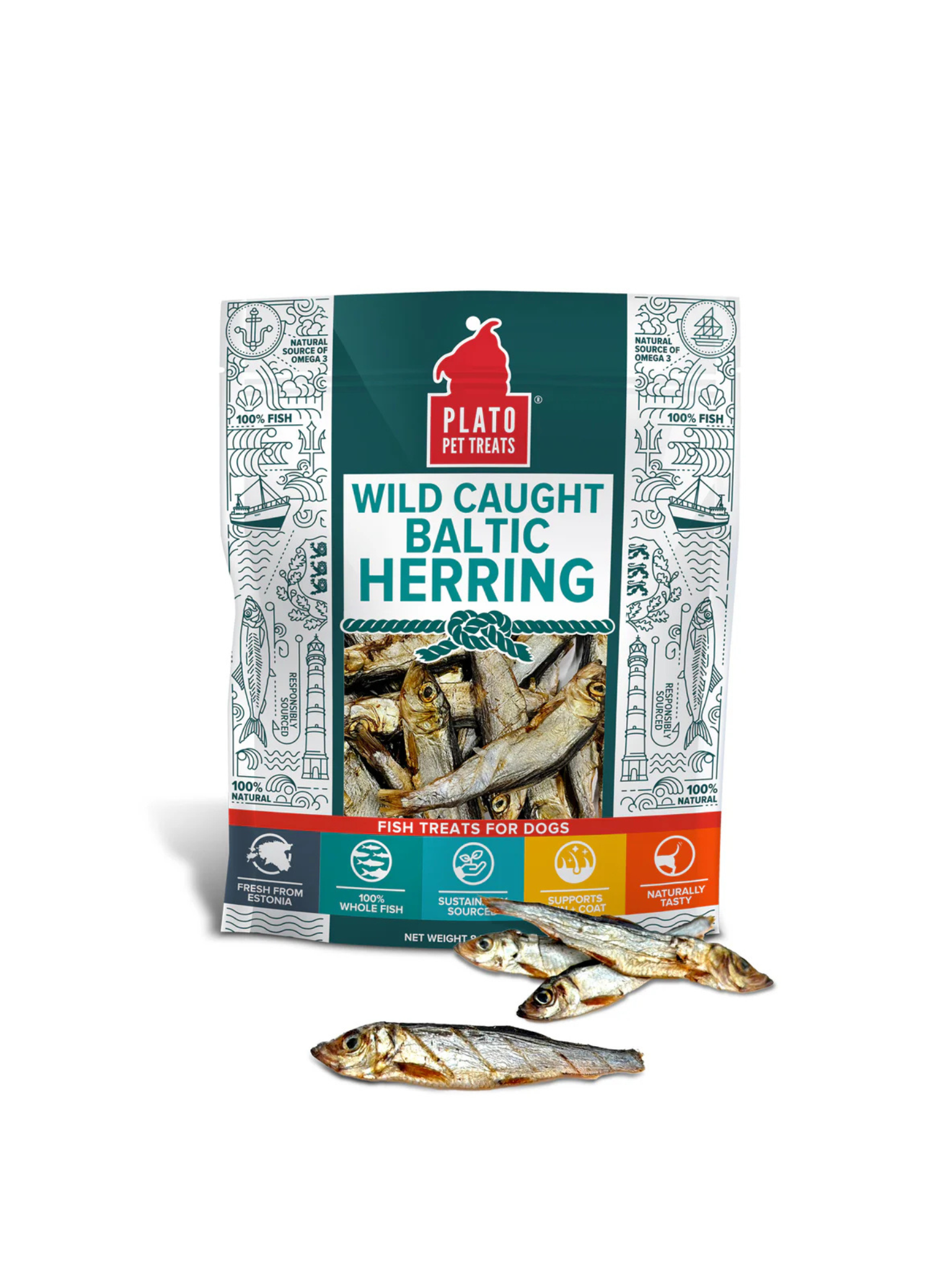 PLATO - Hareng complet 8.5oz. Bêtes Gourmandes, boutique spécialisée alimentation, éducation et sports pour chiens à Québec.