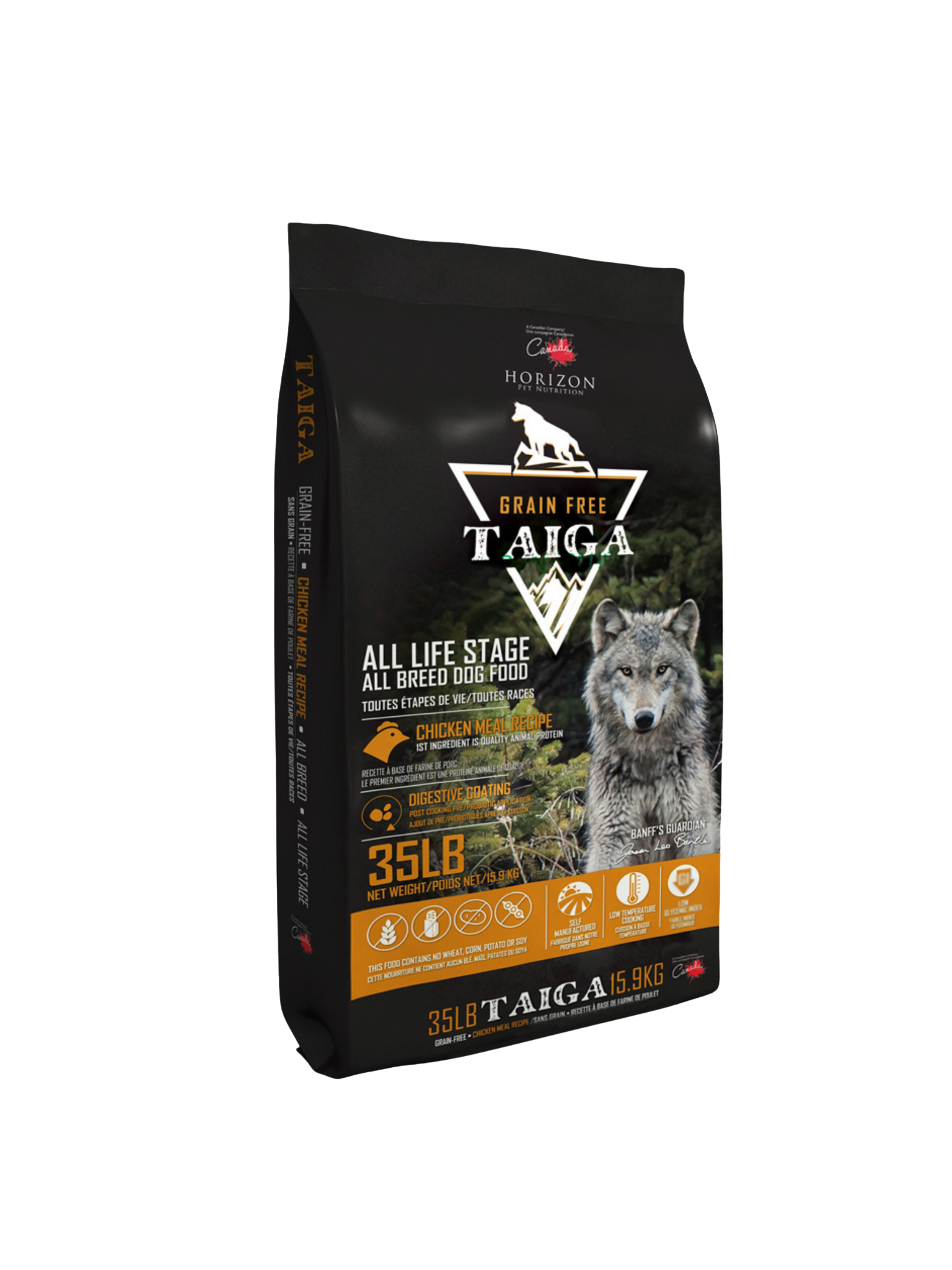 Horizon - Taiga Sans Grains Au Poulet Chien 15.9 Kg. Bêtes Gourmandes, spécialiste en nourriture et produits pour chien et chat en ligne et en magasin à Québec.