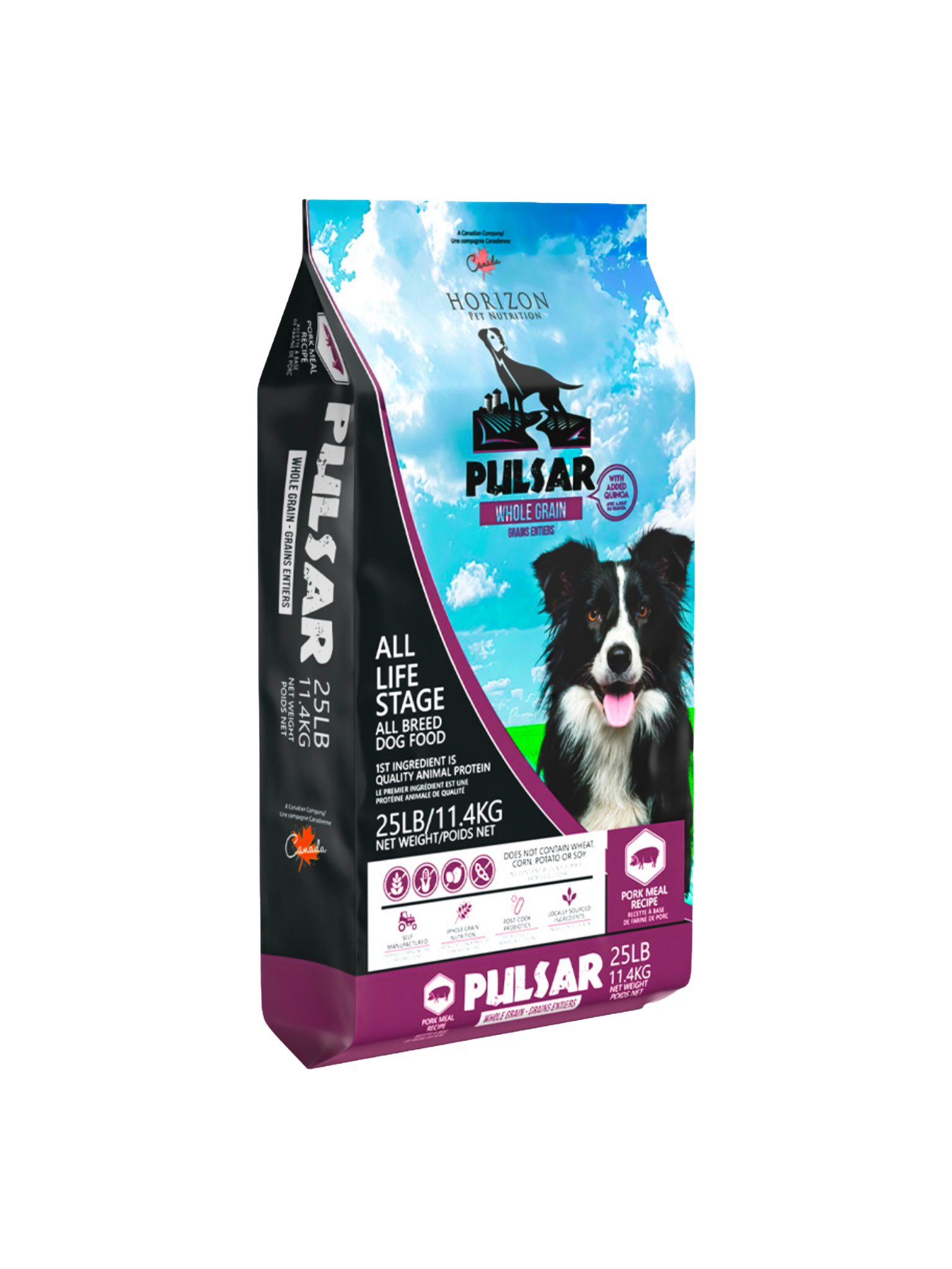 Horizon - Pulsar Grains Entiers Porc Chien. Bêtes Gourmandes, spécialiste en nourriture et produits pour chien et chat en ligne et en magasin à Québec.