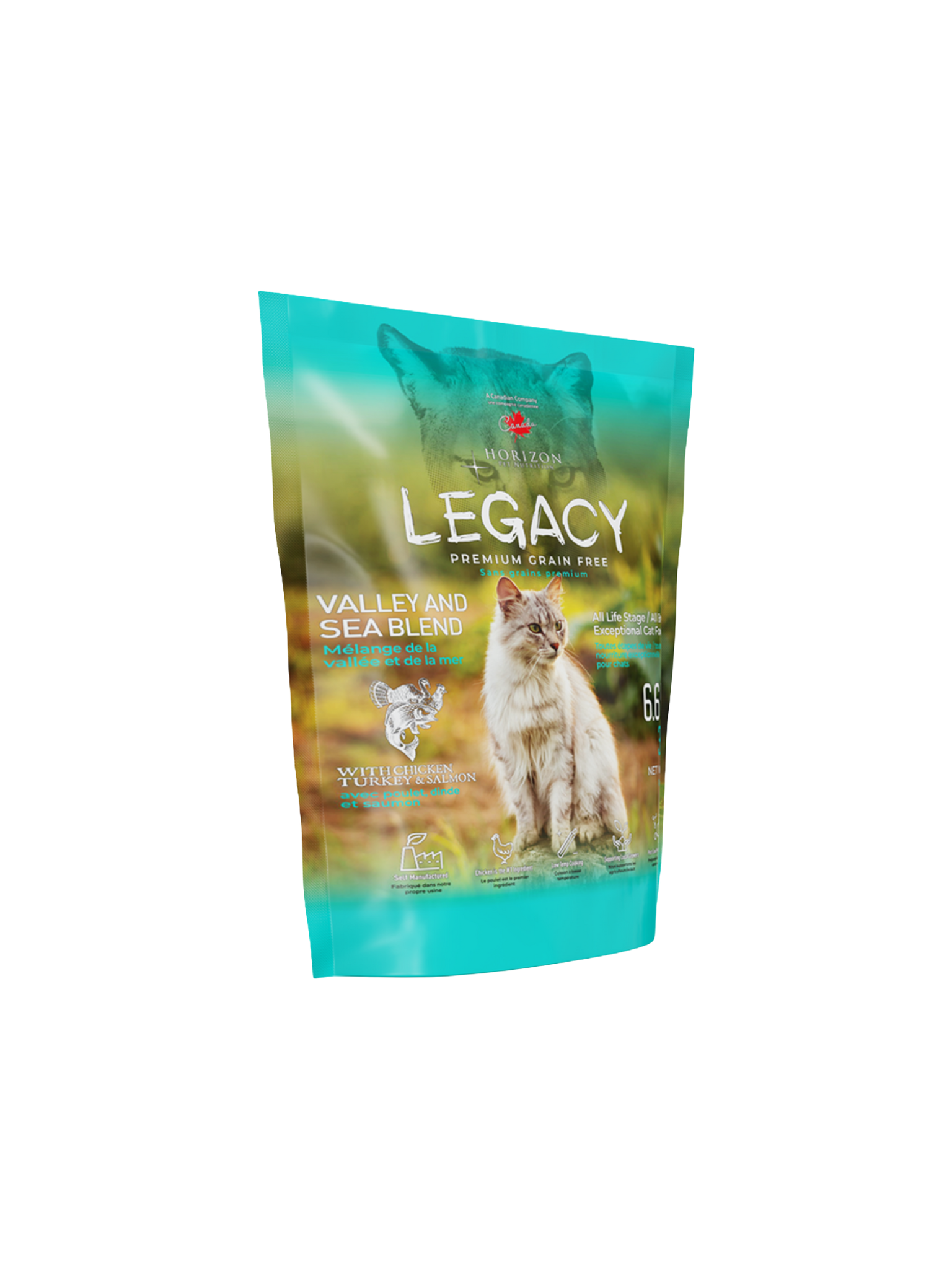 Horizon - Legacy Poulet, Dinde, Saumon Chaton/Adulte 3Kg. Bêtes Gourmandes, spécialiste en nourriture et produits pour chien et chat en ligne et en magasin à Québec