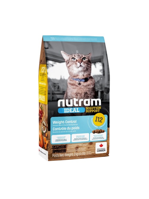 (I12) Nutram - Contrôle Du Poids Poulet Chat Adulte. Bêtes Gourmandes, spécialiste en nourriture et produits pour chien et chat en ligne et en magasin à Québec.
