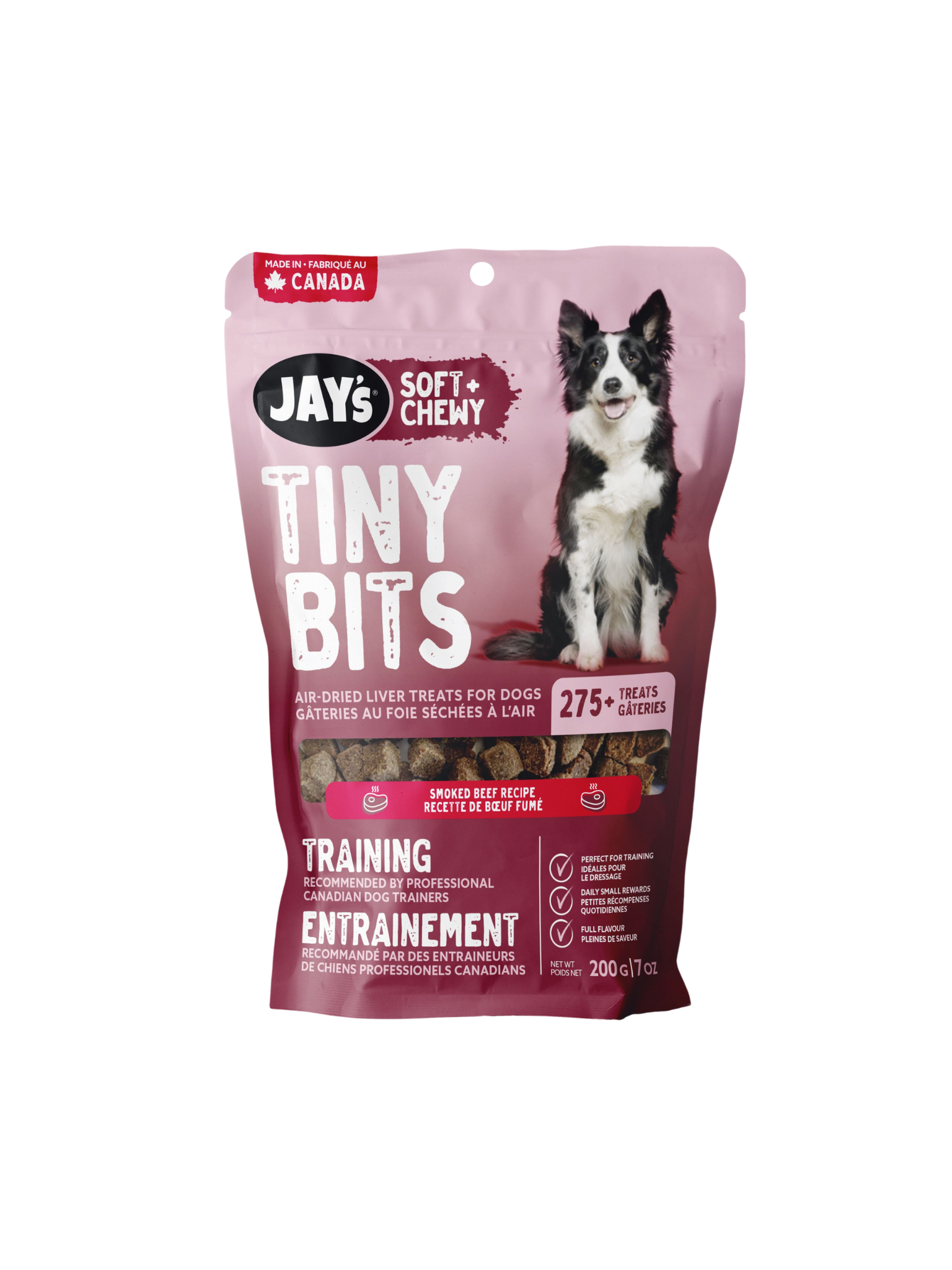 JAY'S - Gâteries d'entraînement au boeuf fumé. Bêtes Gourmandes, spécialiste en nourriture et produits pour chien et chat en ligne et en magasin à Québec.
