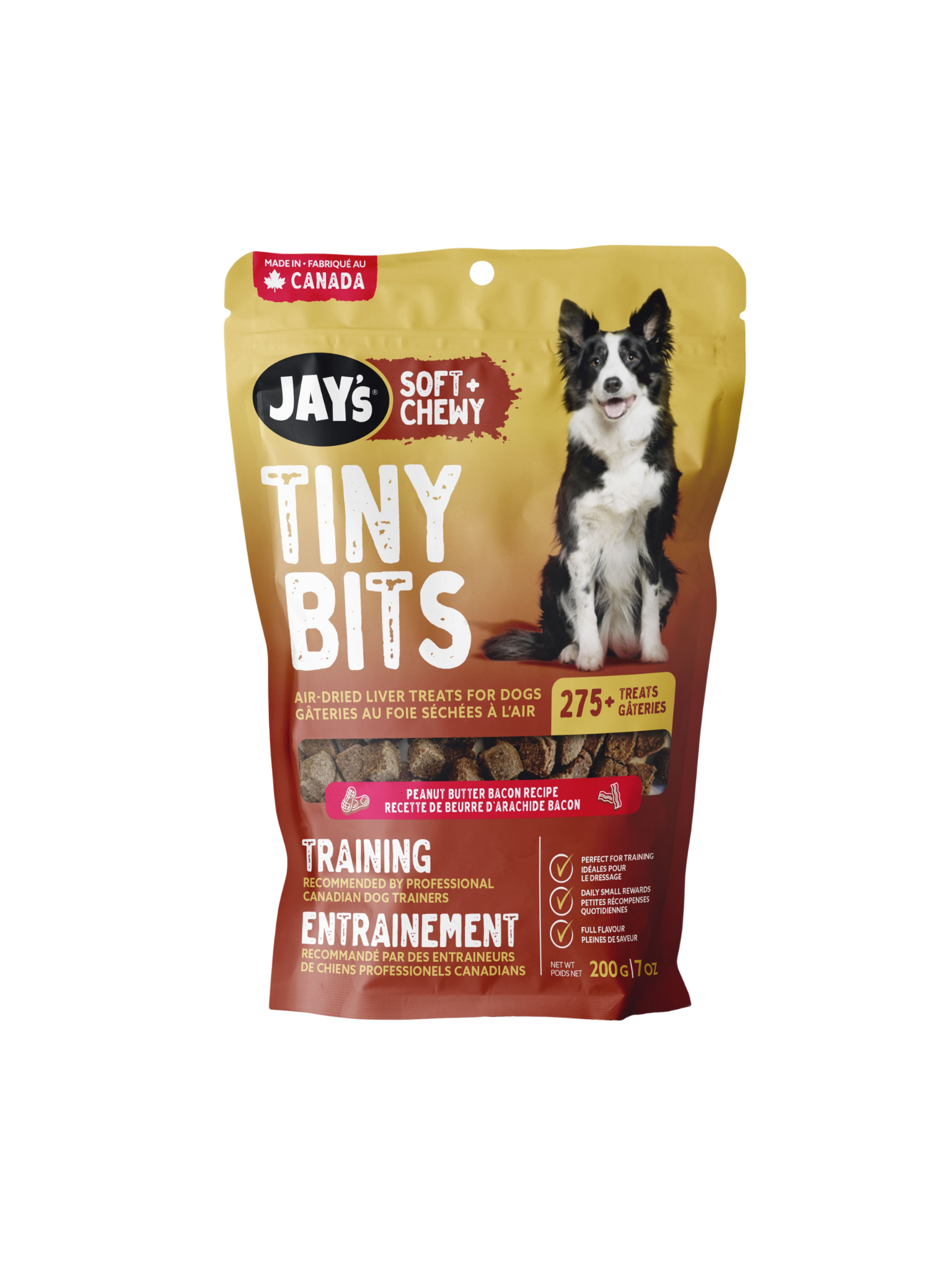 JAY'S - Gâteries d'entraînement beurre d'arachide & bacon. Bêtes Gourmandes, spécialiste en nourriture et produits pour chien et chat en ligne et en magasin à Québec.