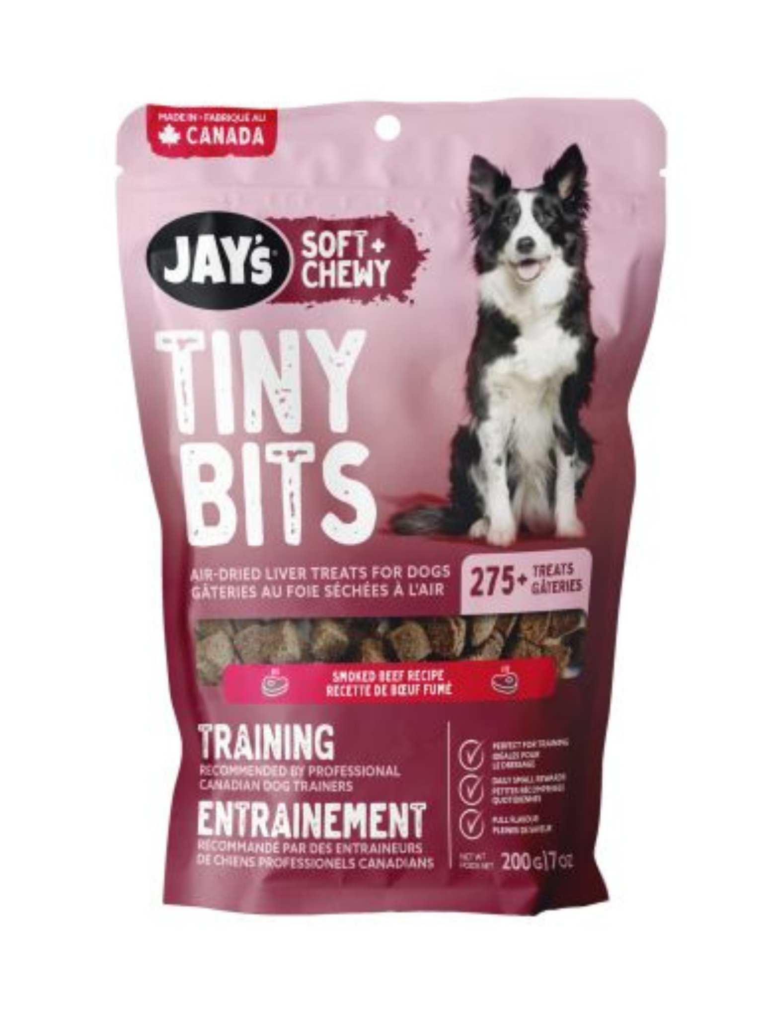 JAY'S - Gâteries d'entraînement au boeuf fumé. Bêtes Gourmandes, spécialiste en nourriture et produits pour chien et chat en ligne et en magasin à Québec.