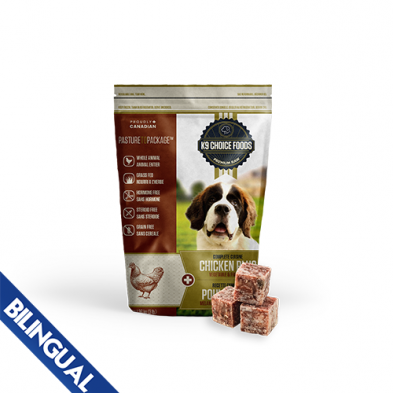 K9 CHOICE - Poulet plus 3 lbs. Boutique Bêtes Gourmandes, spécialisée en alimentation et éducation canine. Ville de Québec.