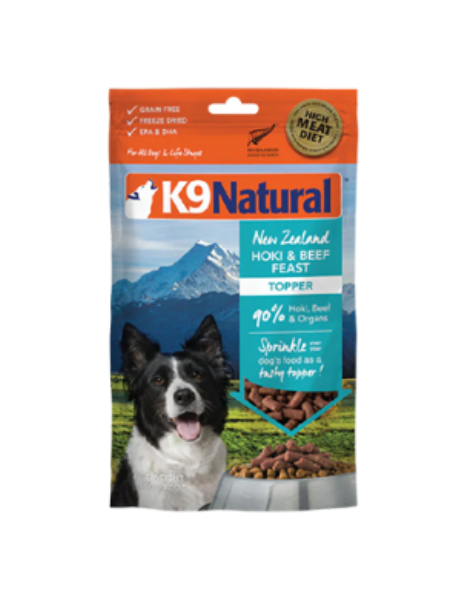 K9 NATURAL - Morceaux lyophilisés au boeuf pour chien 100g