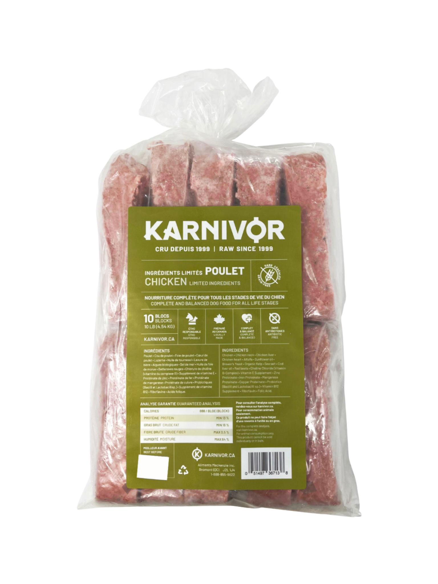 KARNIVOR - Ingrédients limités 10 lbs