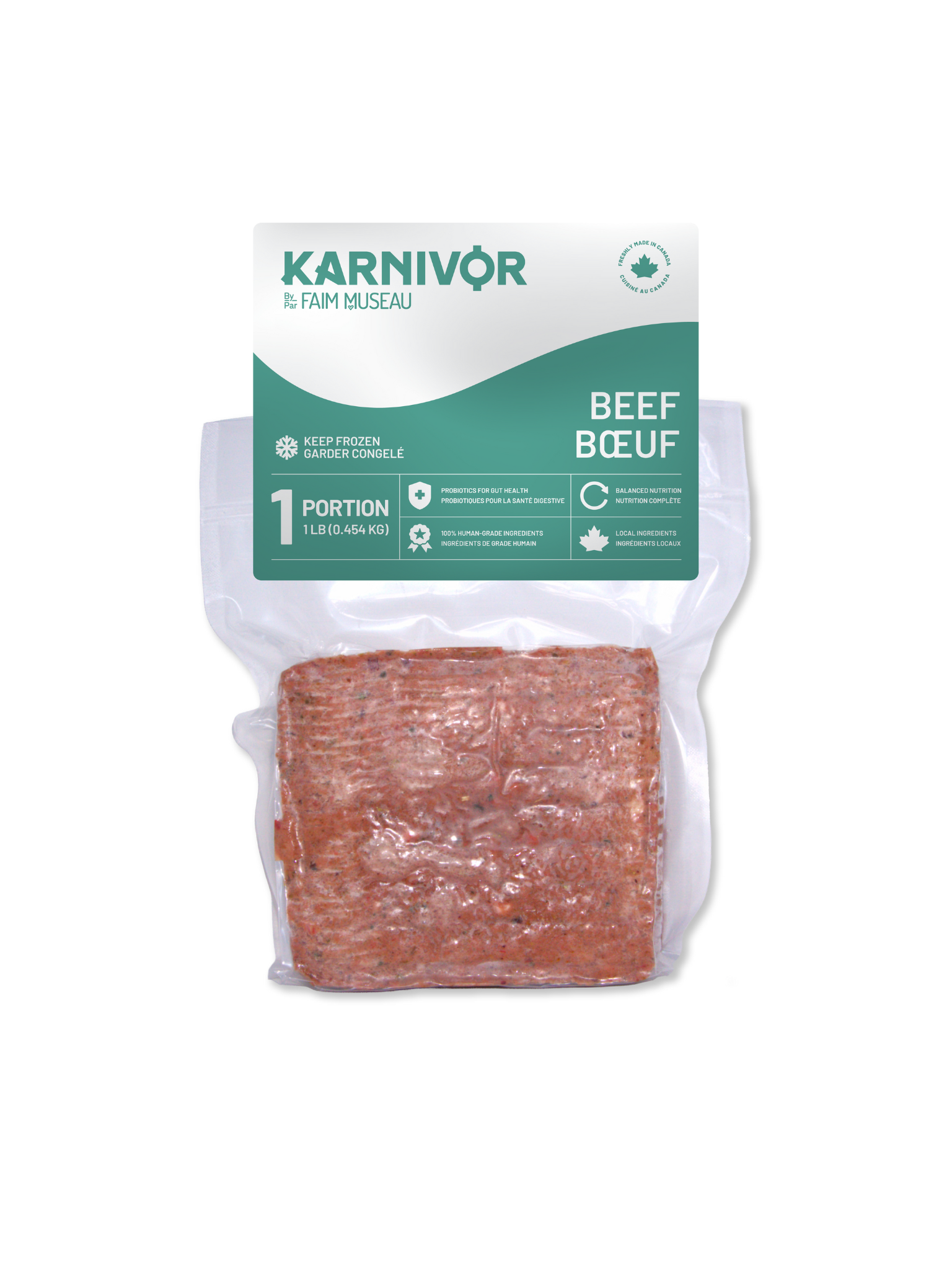 KARNIVOR - Échantillon de 1lbs. Bêtes Gourmandes, boutique spécialisée alimentation, éducation et sports pour chiens à Québec.