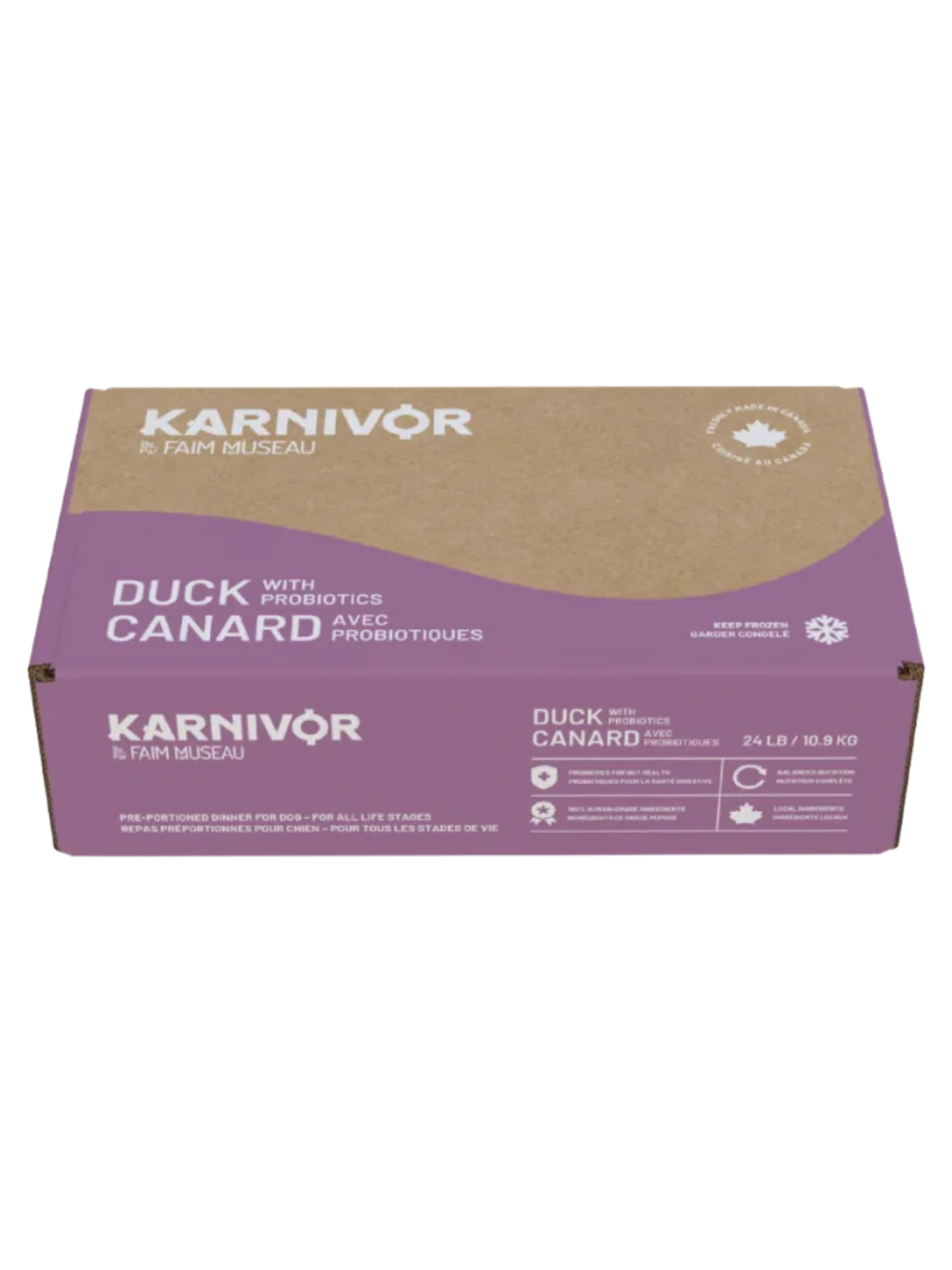 KARNIVOR - Recette au canard 24lbs. Bêtes Gourmandes, boutique spécialisée alimentation, éducation et sports pour chiens à Québec.
