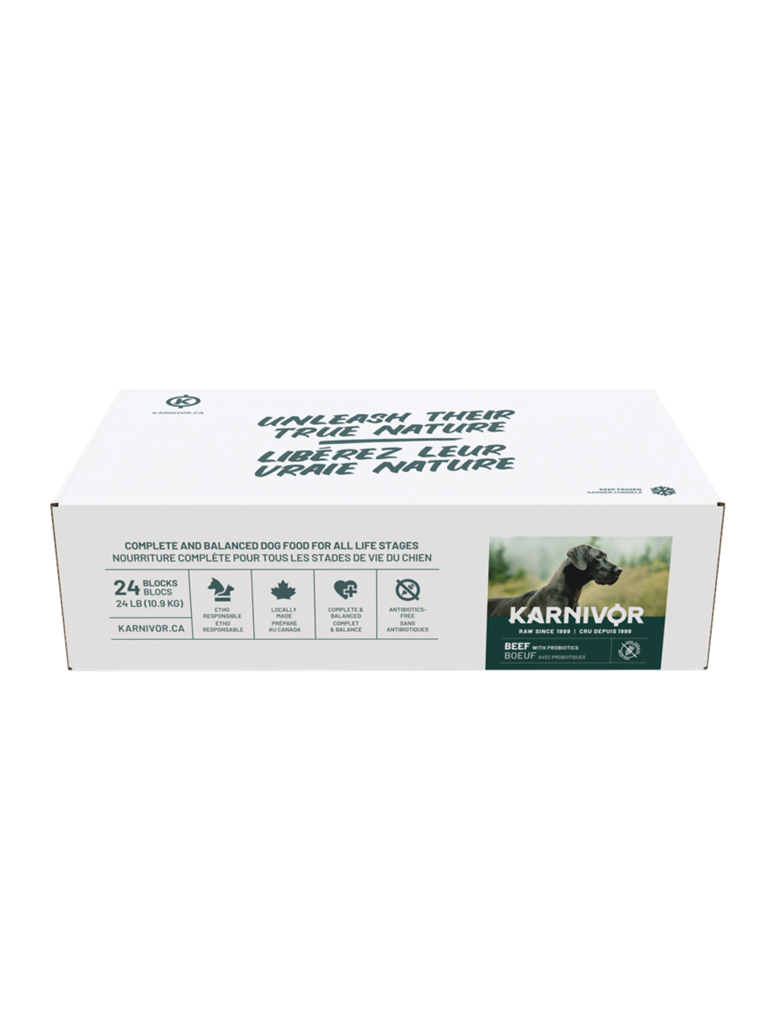 Karnivor - Nourriture Crue Chien (24Lbs). Bêtes Gourmandes, spécialiste en nourriture et produits pour chien et chat en ligne et en magasin à Québec.
