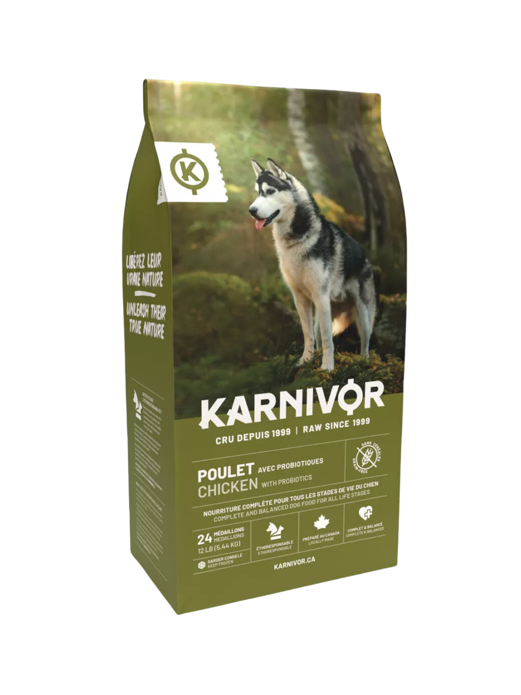 Karnivor - Nourriture Crue Chien (12Lbs). Bêtes Gourmandes, spécialiste en nourriture et produits pour chien et chat en ligne et en magasin à Québec.