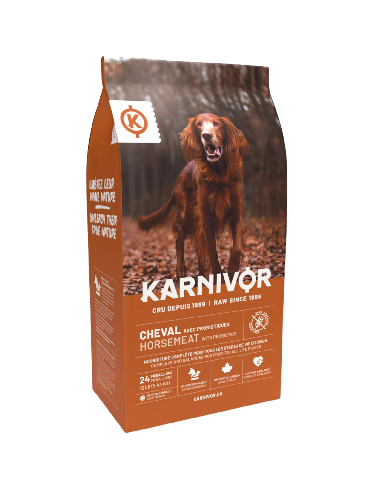 Karnivor - Nourriture Crue Chien (12Lbs). Bêtes Gourmandes, spécialiste en nourriture et produits pour chien et chat en ligne et en magasin à Québec.
