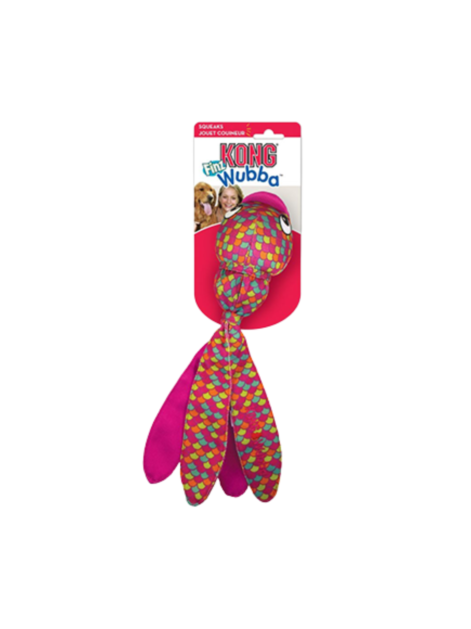 Kong - Wubba Finz Grand. Bêtes Gourmandes, spécialiste en nourriture et produits pour chien et chat en ligne et en magasin à Québec.
