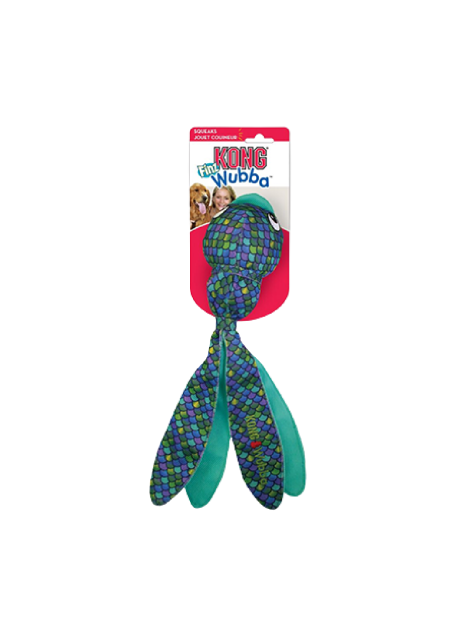 Kong - Wubba Finz Petit. Bêtes Gourmandes, spécialiste en nourriture et produits pour chien et chat en ligne et en magasin à Québec.
