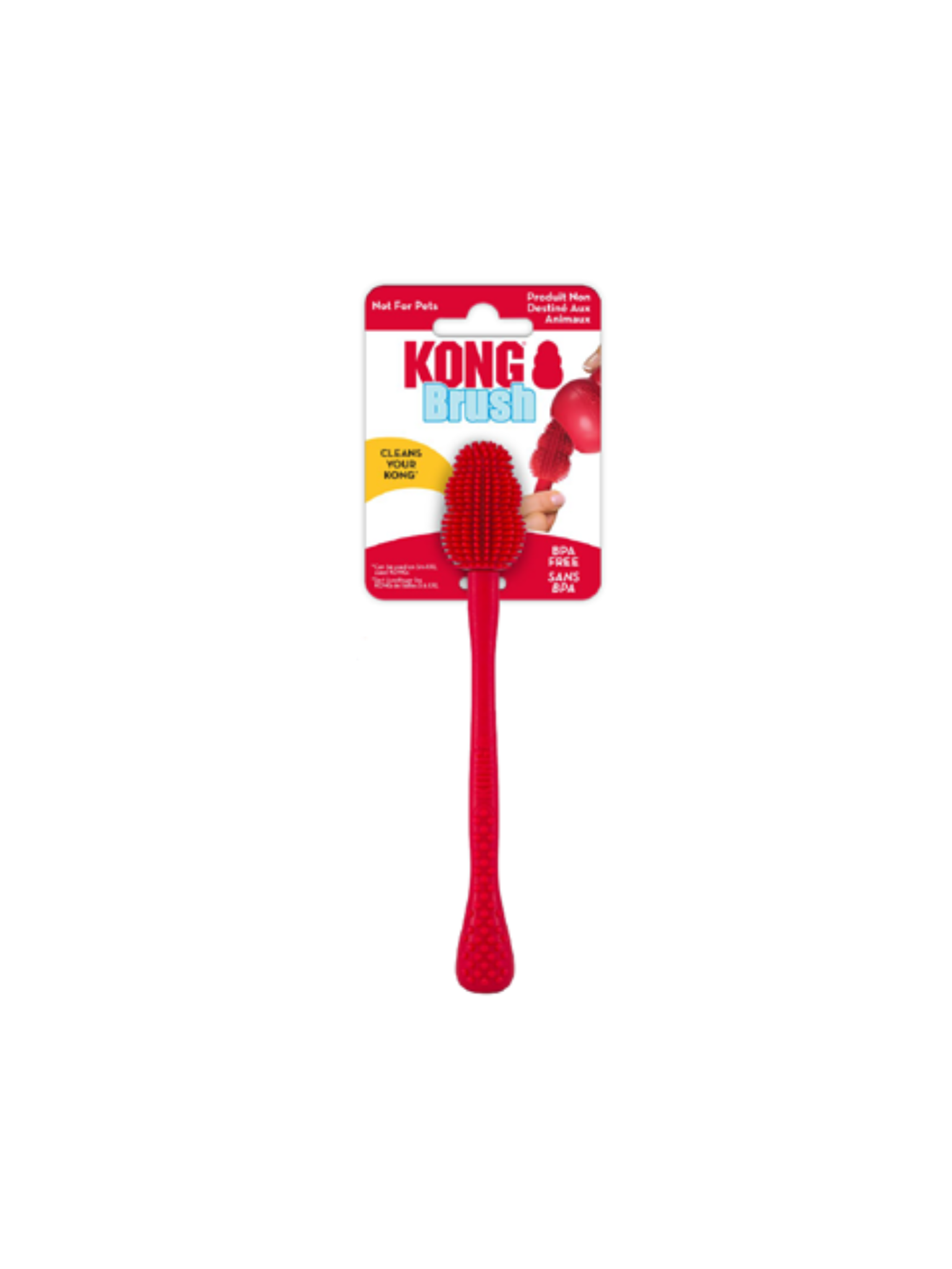 Kong - Brosse Pour Nettoyer Les Kong. Bêtes Gourmandes, spécialiste en nourriture et produits pour chien et chat en ligne et en magasin à Québec.
