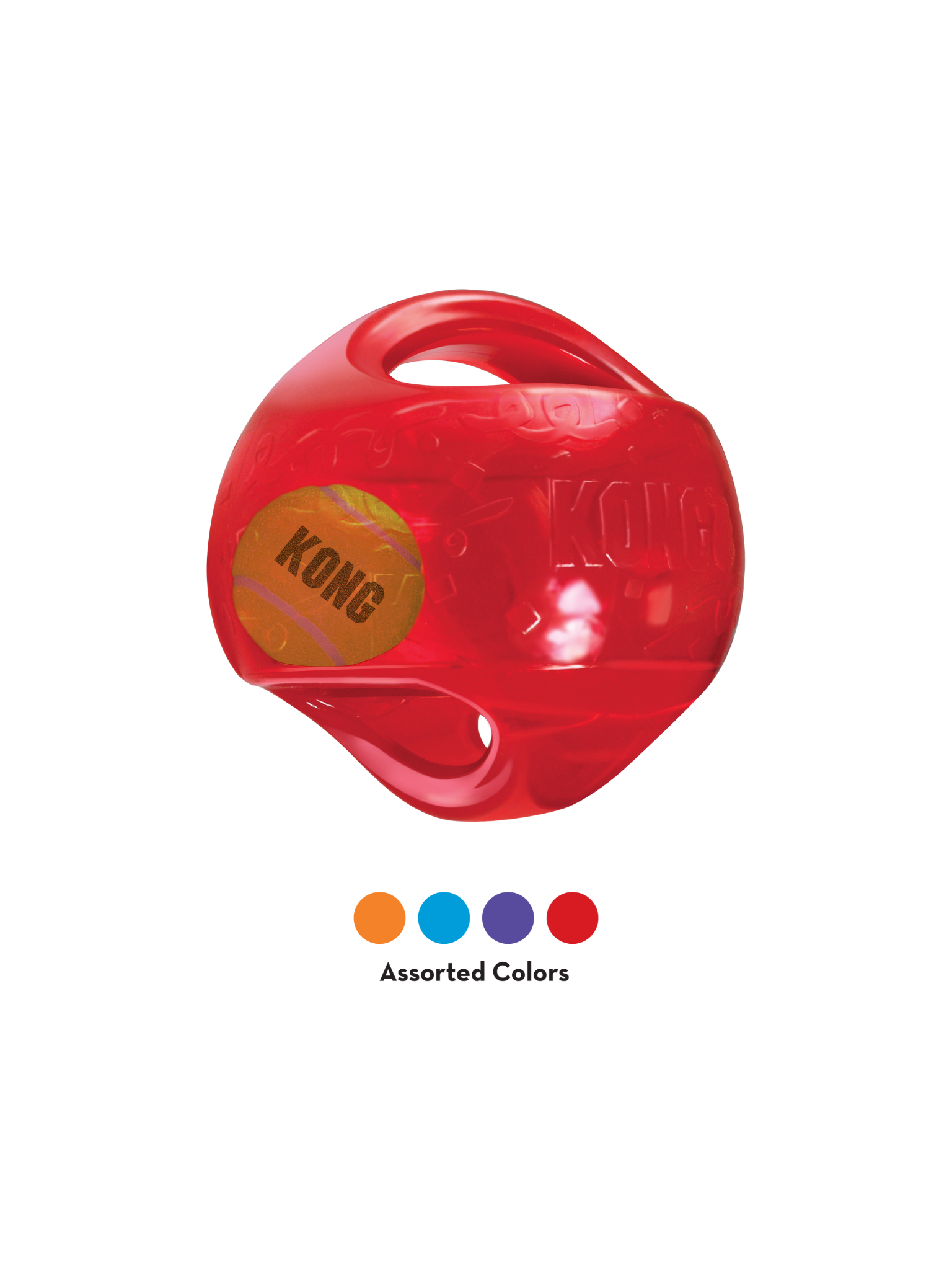 Le KONG Jumbler est une balle deux en un pour deux fois plus de divertissement ludique et interactif. La balle de tennis à l’intérieur et le couineur puissant incitent au jeu. Bêtes Gourmandes spécialiste en produit et nutrition pour chien et chat à Québec.