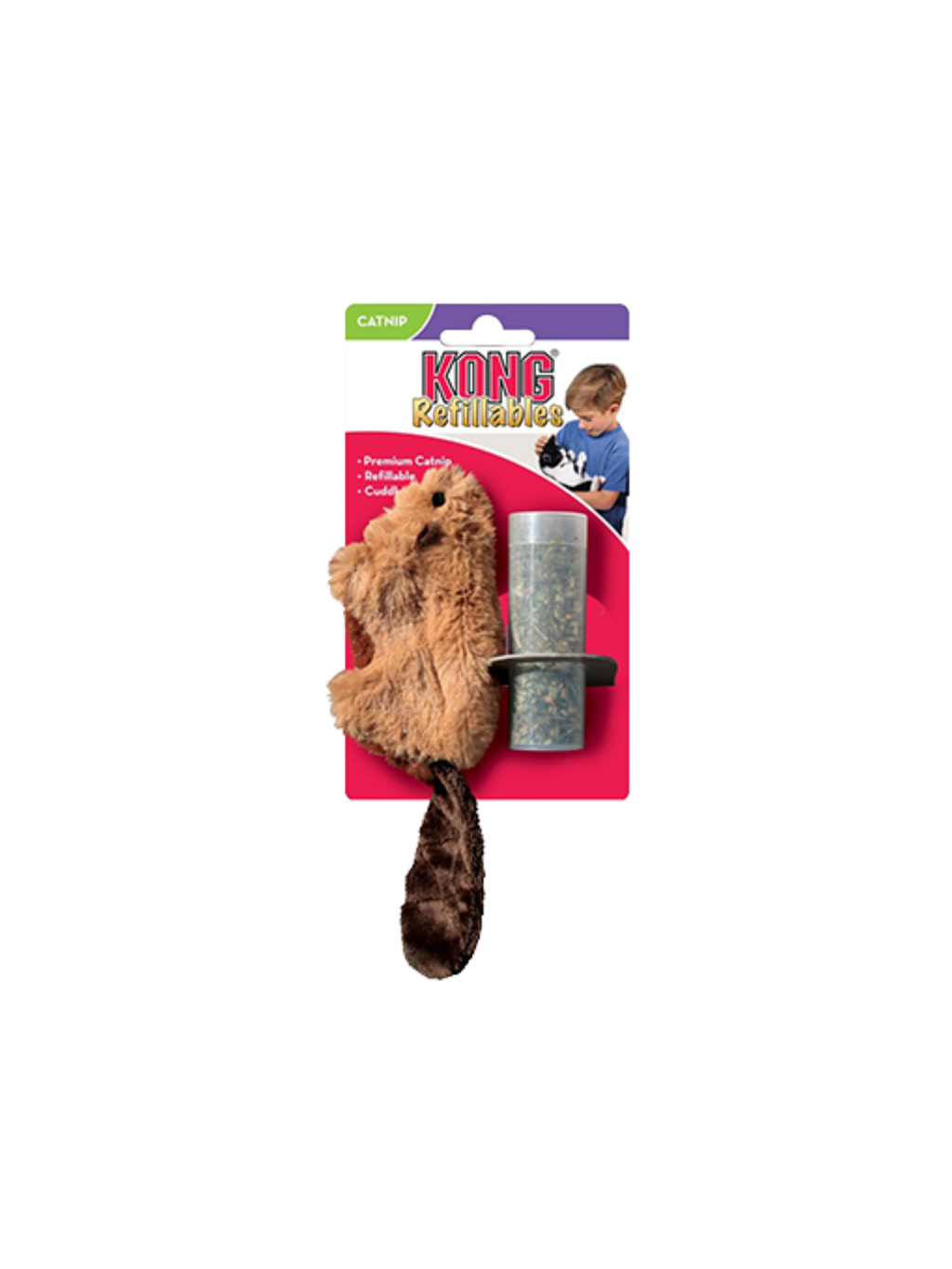 KONG - Jouet avec herbe à chat. Bêtes Gourmandes, boutique spécialisée alimentation, éducation et sports pour chiens à Québec.
