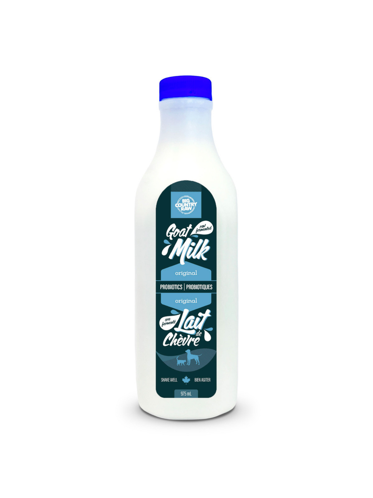 BIG COUNTRY RAW - Lait de chèvre. Bêtes Gourmandes, boutique spécialisée alimentation, éducation et sports pour chiens à Québec.