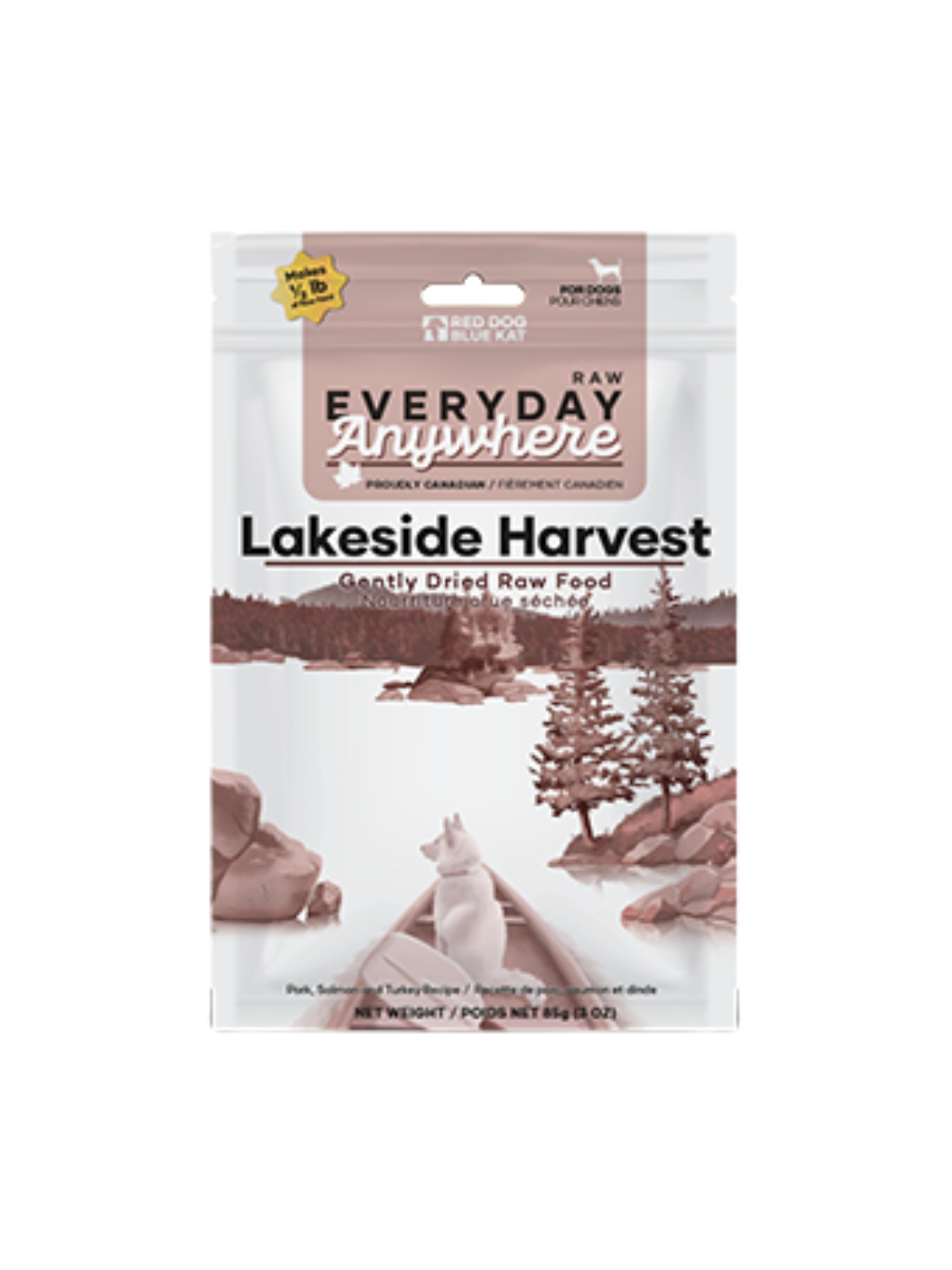 RDBK - Gâteries pour chien séchée doucement porc & poisson 85g. Bêtes Gourmandes, boutique spécialisée alimentation, éducation et sports pour chiens à Québec.