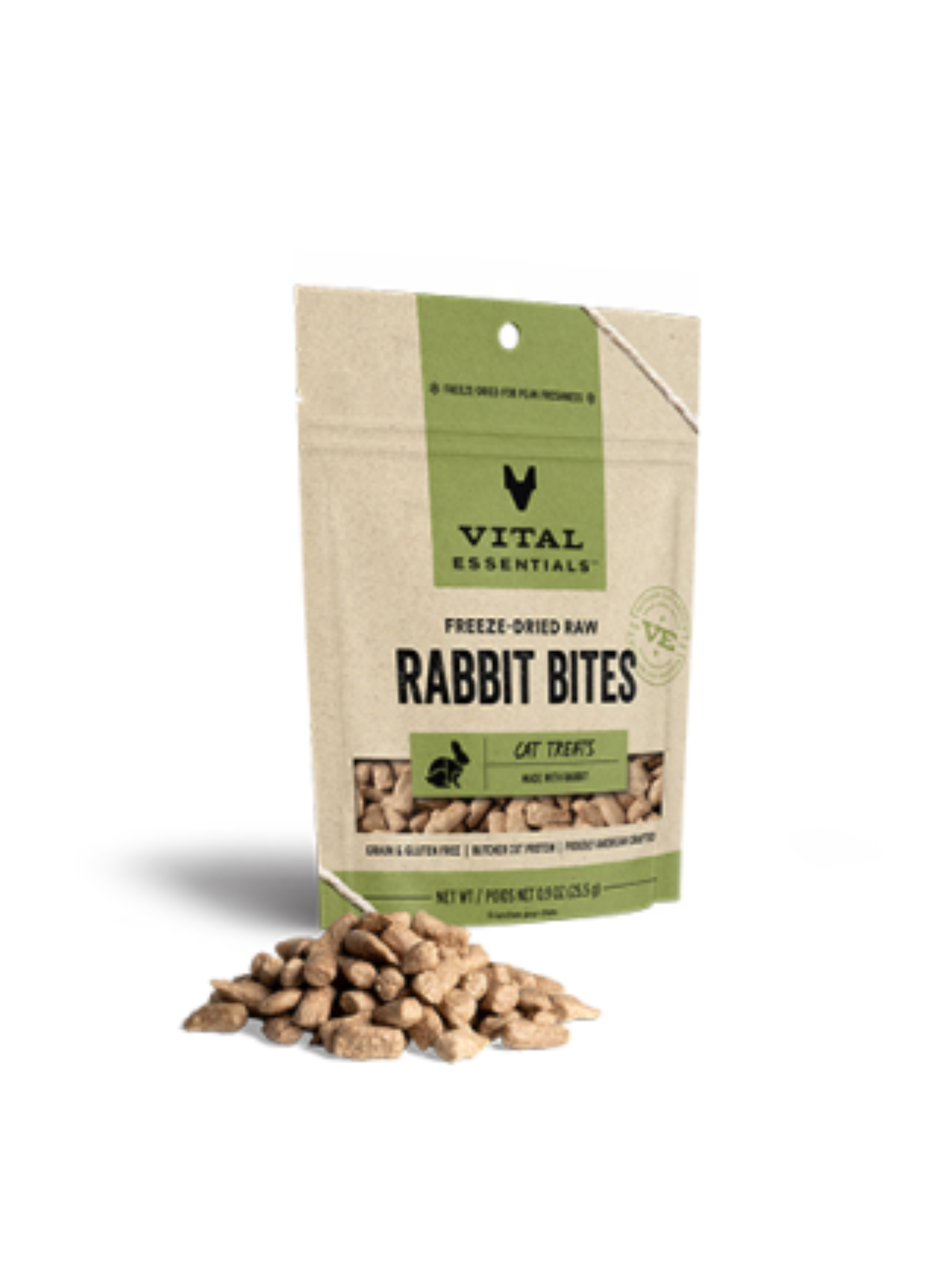 VE - Gâteries lyophilisées au lapin pour chat 0.9 oz