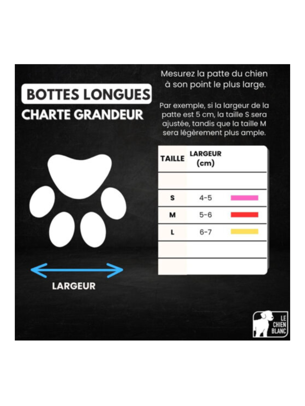 LE CHIEN BLANC - Botte longue avec grip anti-coupure