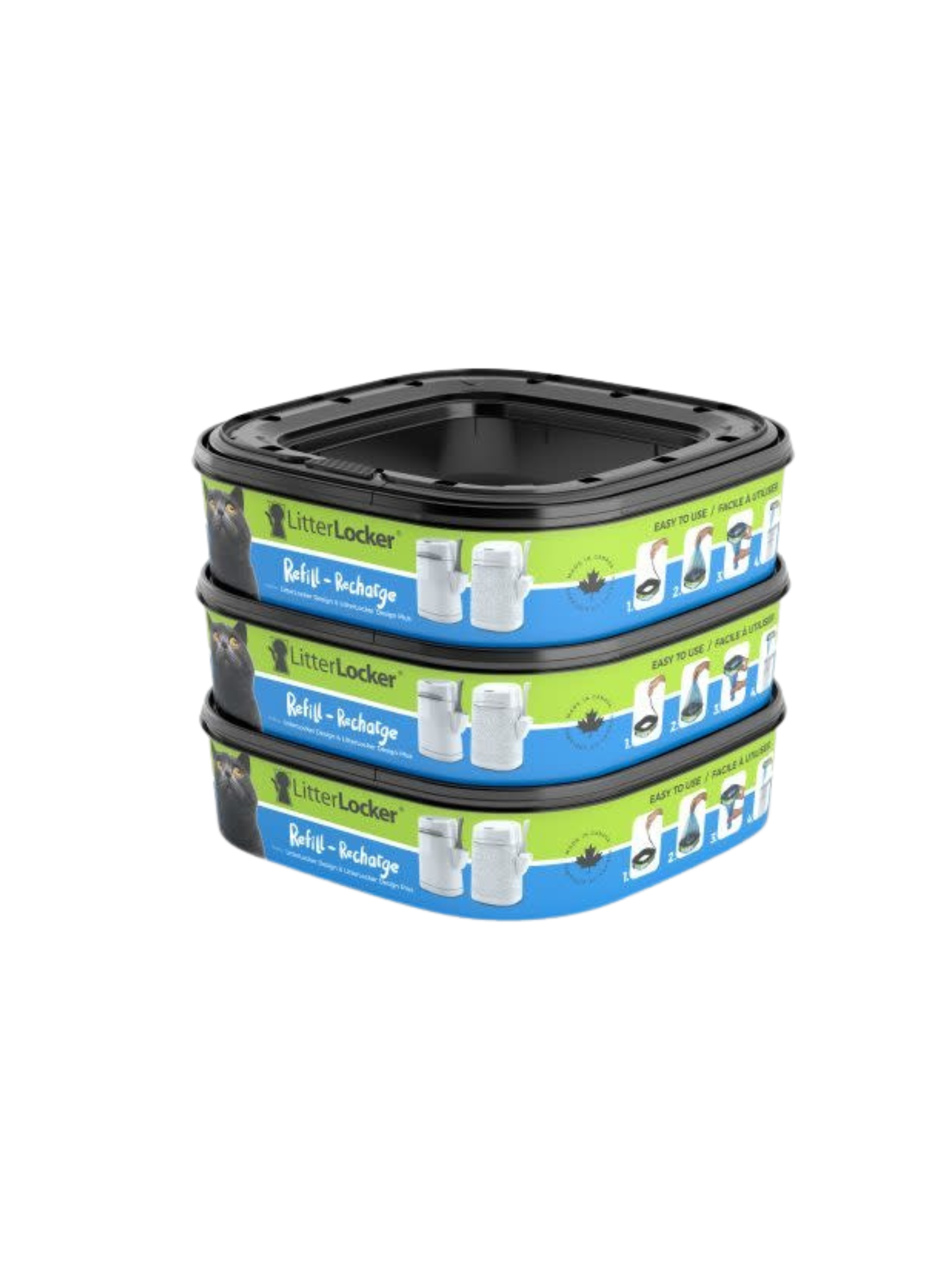 LITTERLOCKER - Cassette de recharge carré (pqt 3)