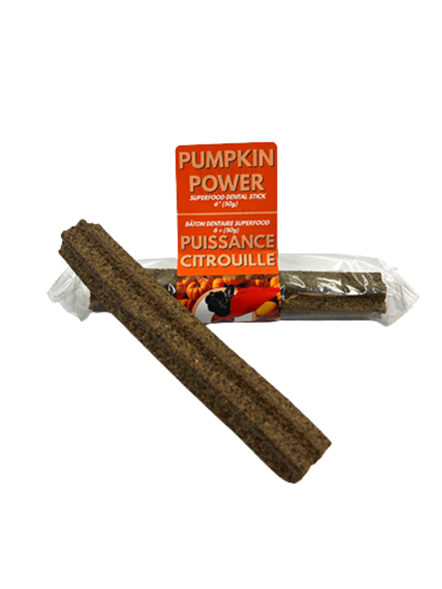 LIVSTRONG - Bâton à mâcher à la citrouille. Bêtes Gourmandes, boutique spécialisée alimentation, éducation et sports pour chiens à Québec.
