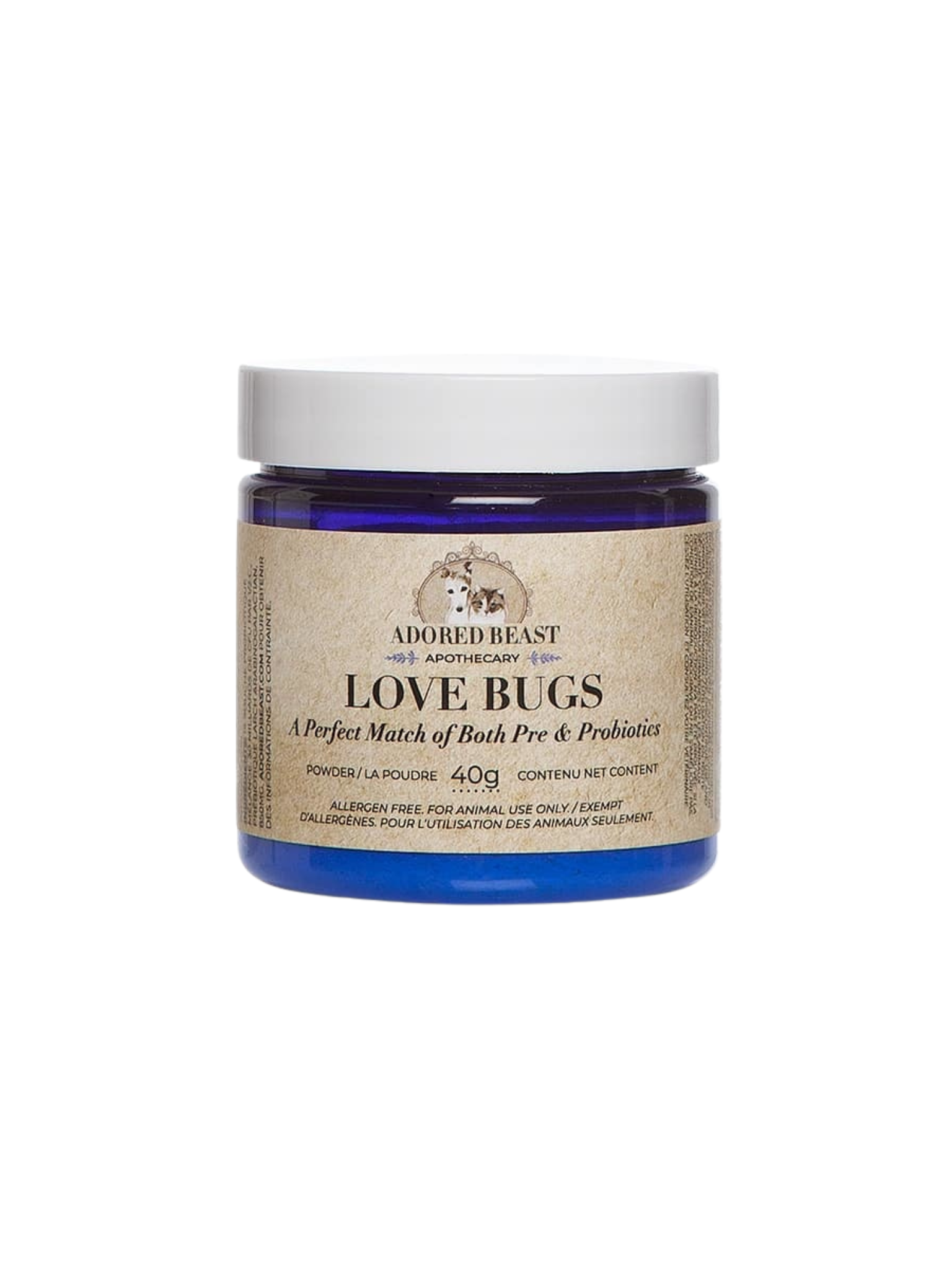 Adored Beast - Love Bugs. Bêtes Gourmandes, spécialiste en nourriture et produits pour chien et chat en ligne et en magasin à Québec.