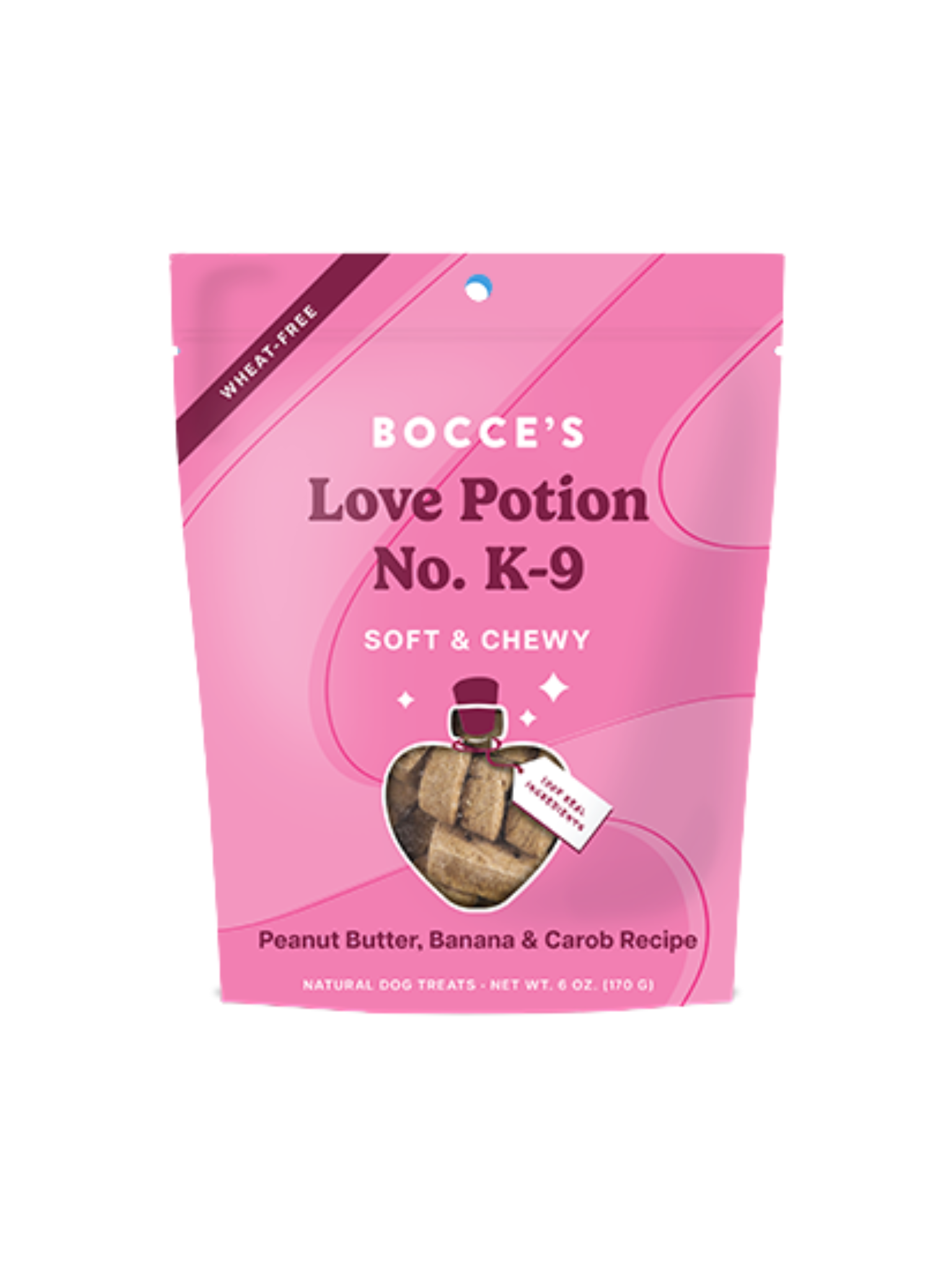 BOCCE'S - Gâteries tendre beurre d'arachide de Saint-Valentin 6oz. Bêtes Gourmandes, boutique spécialisée alimentation, éducation et sports pour chiens à Québec.