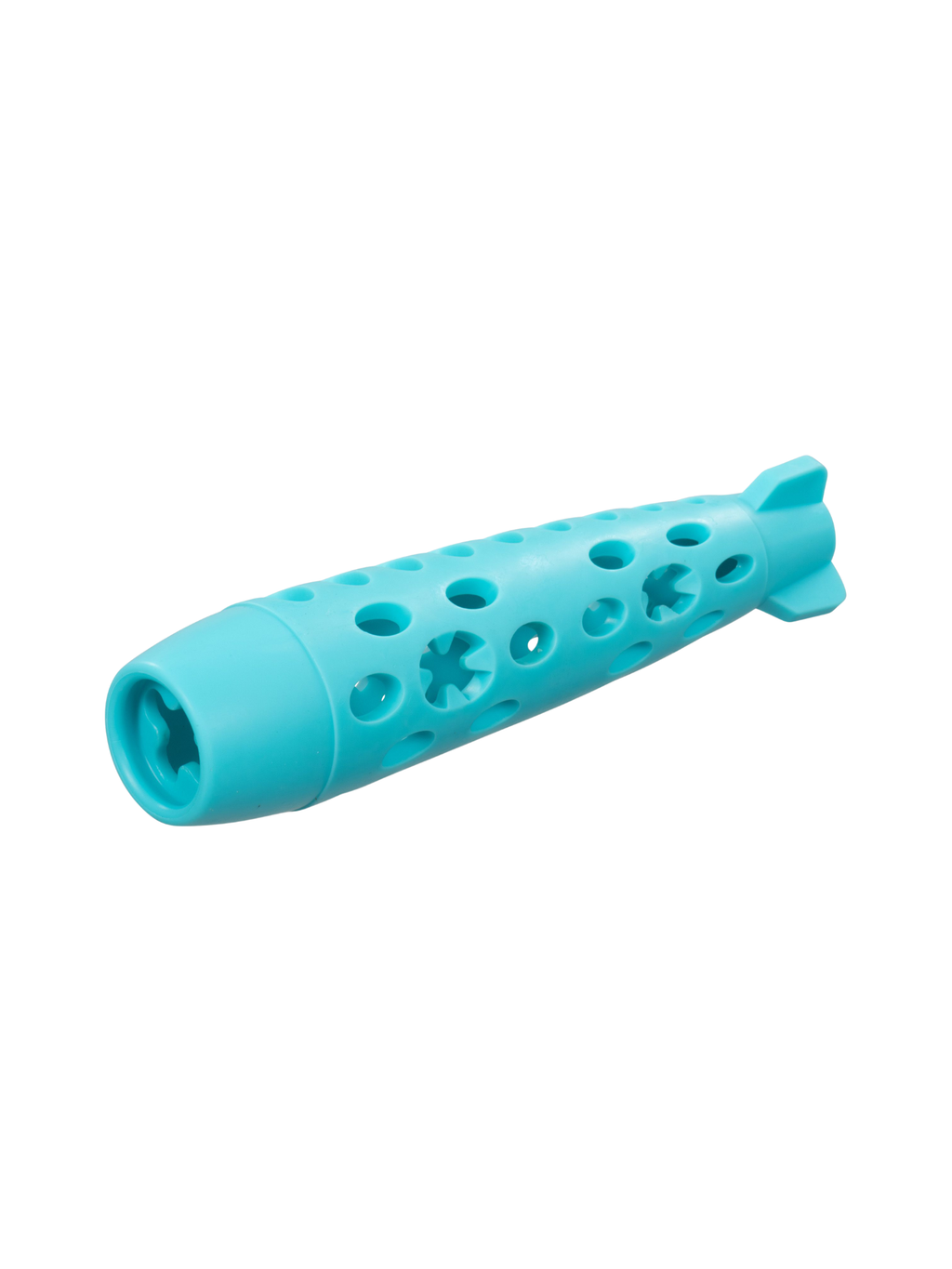 Les jouets Totally Pooched de Messy Mutts ont tout pour plaire : couleurs vibrantes, texture agréable, durabilité et sifflet couineur sur certains modèles.

