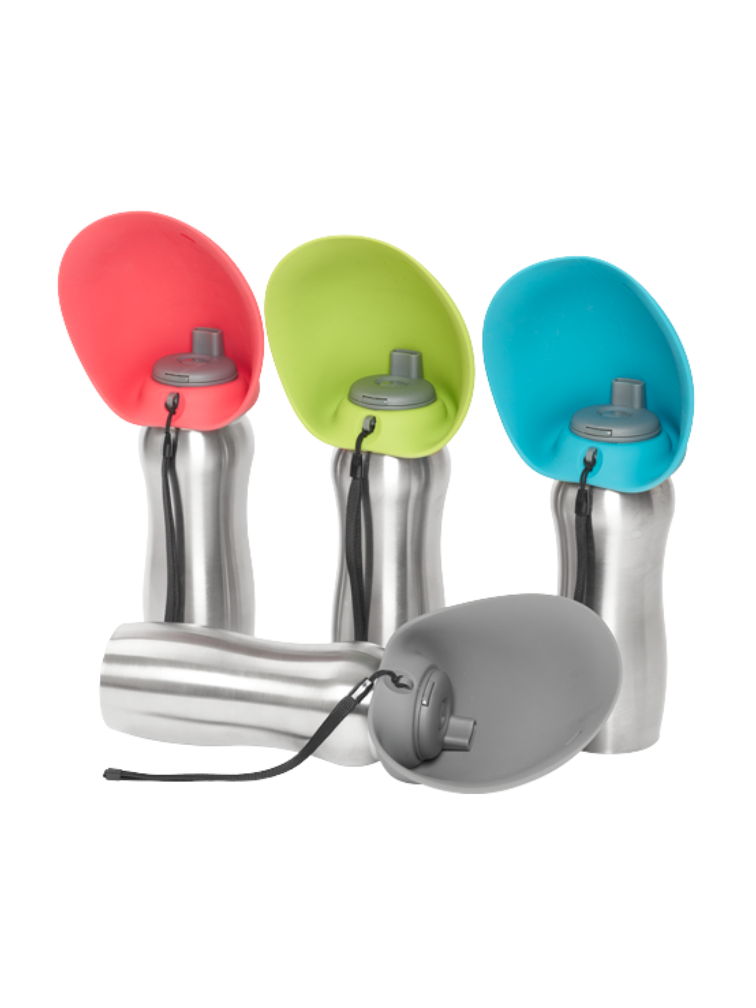 MESSY MUTTS - Abreuvoir de voyage en acier inoxydable