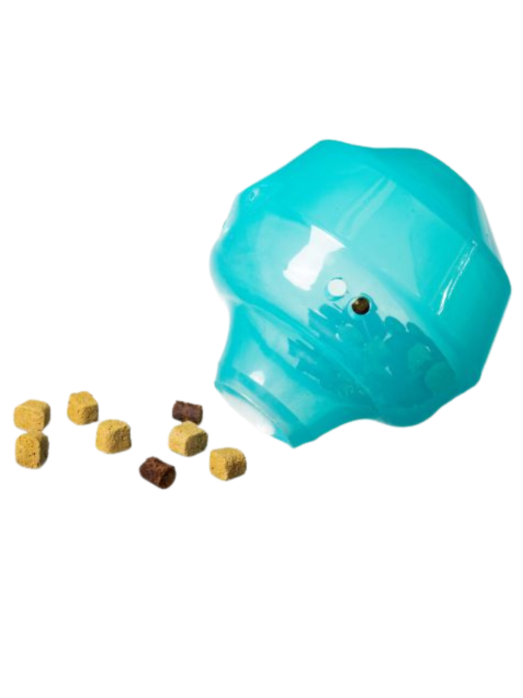 MESSY MUTTS - Stuff'n wobble ball bleu. Bêtes Gourmandes, boutique spécialisée alimentation, éducation et sports pour chiens à Québec.
