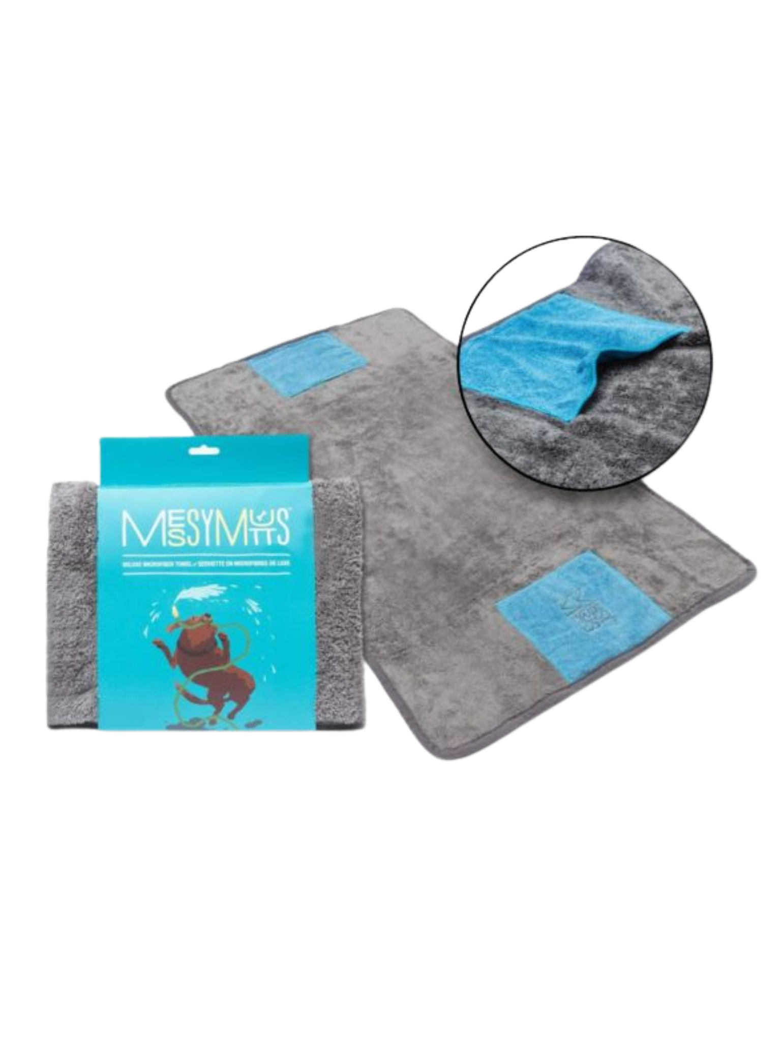 MESSY MUTTS - Serviette en microfibre 32x20
