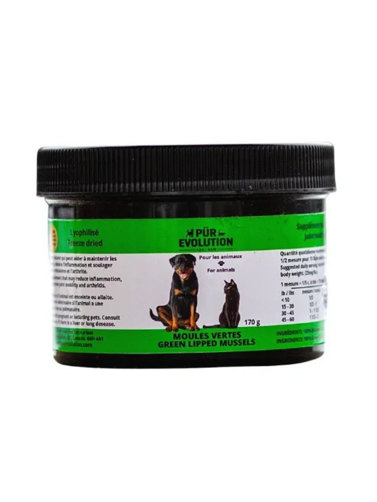 Pür Évolution - Moule Verte. Bêtes Gourmandes, spécialiste en nourriture et produits pour chien et chat en ligne et en magasin à Québec.